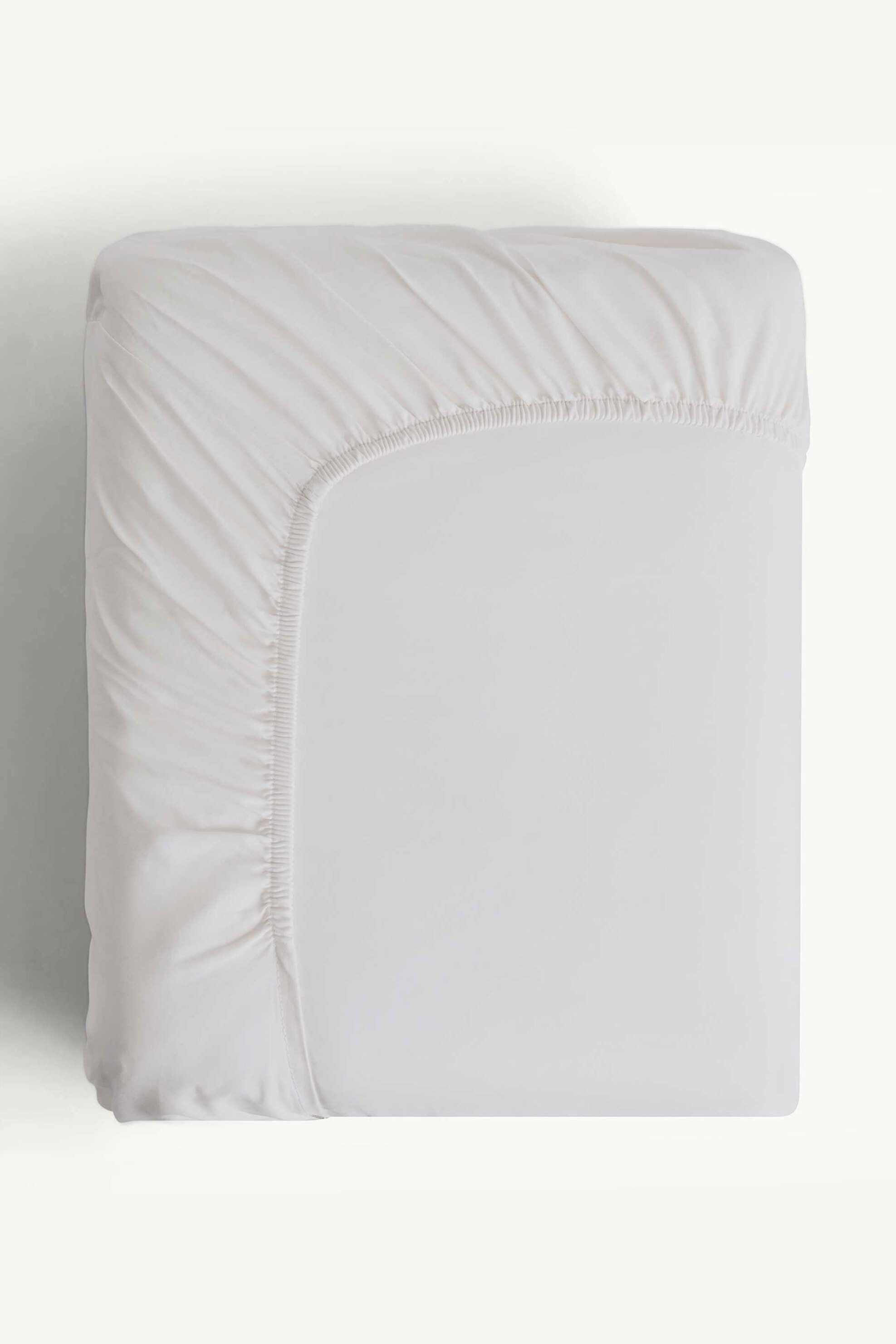 Coincasa σεντόνι διπλό με λάστιχο μονόχρωμο 200 x 160 + 25 cm - 007499944 Λευκό