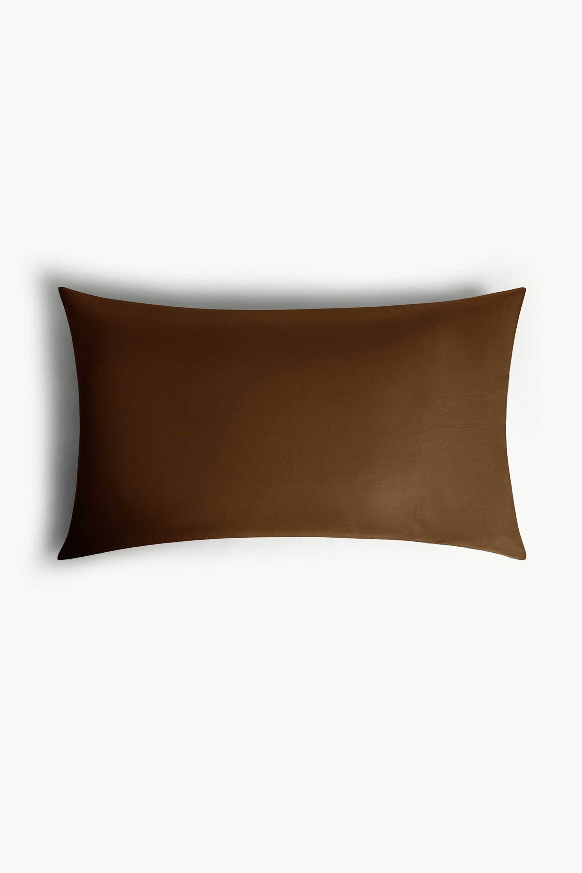 Coincasa βαμβακερή μαξιλαροθήκη μονόχρωμη 50 x 80 cm - 007499949 Καφέ