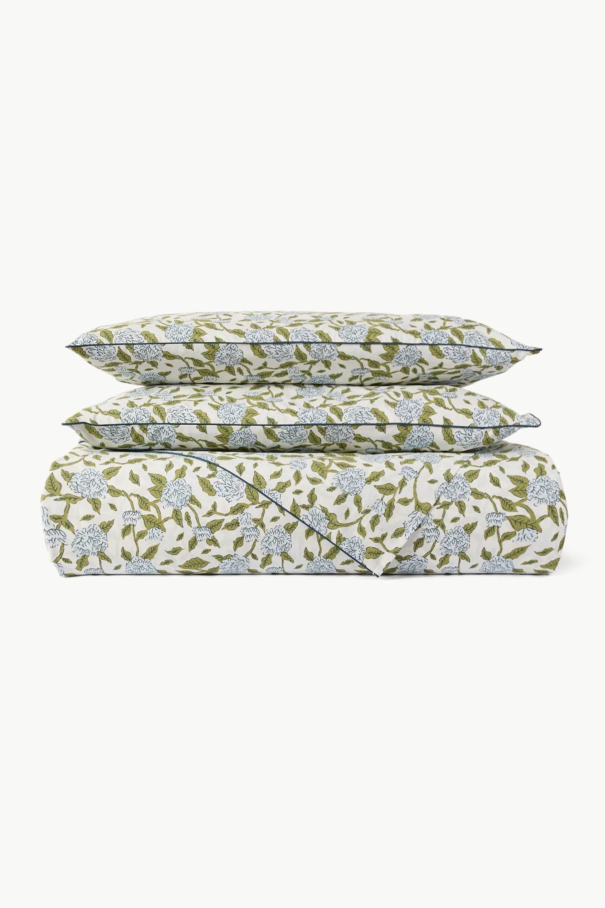 Coincasa Σεντόνι Διπλό με Floral Σχέδιο 240 X 280 CM - 006814087 Πράσινο