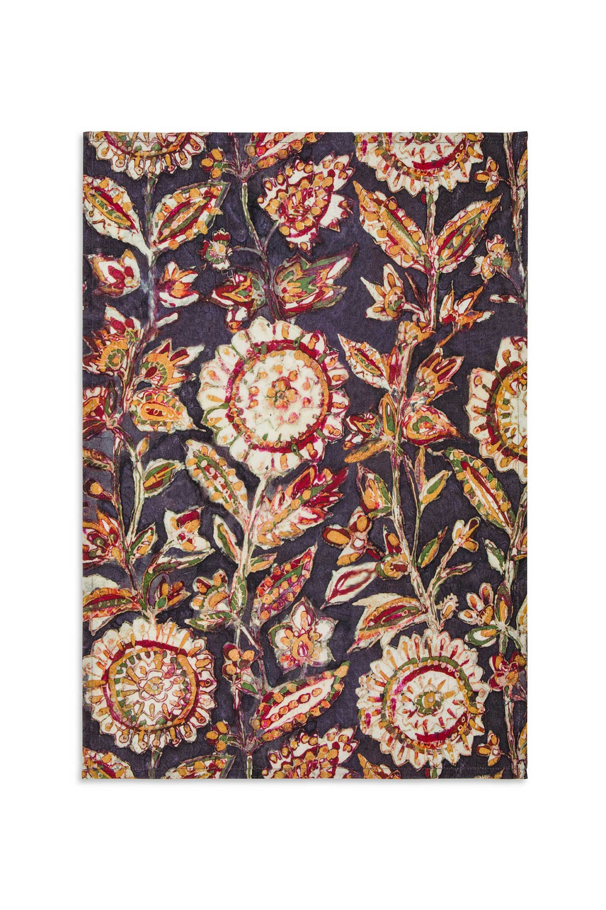 Coincasa σετ βαμβακερές πετσέτες κουζίνας με floral print 70 x 50 cm (2 τεμάχια) - 007372858 Μπλε Σκούρο φωτογραφία