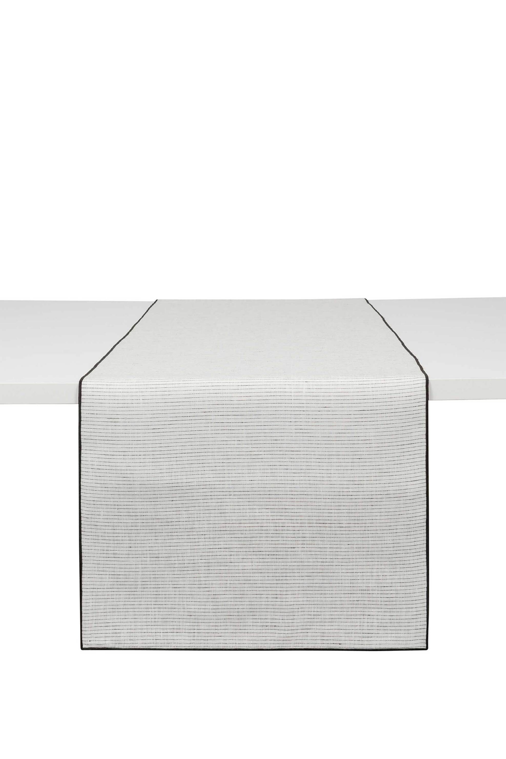 COINCASA Coincasa ράνερ τραπεζαρίας με contrast τελείωμα 140 x 40 cm - 007409709 Μαύρο