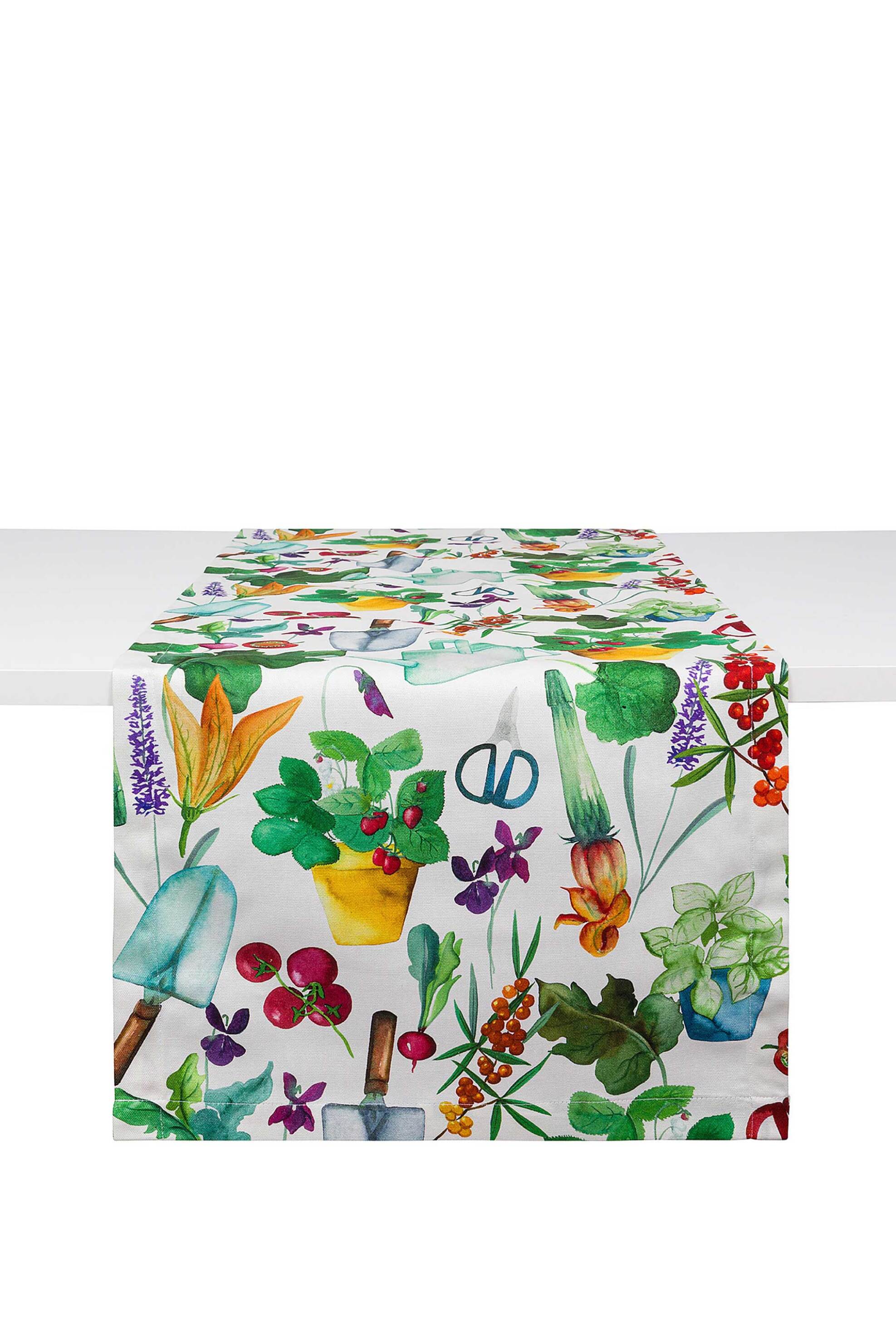 COINCASA Coincasa ράνερ τραπεζαρίας με all-over vegetal print 150 x 45 cm - 007409121 Πολύχρωμο