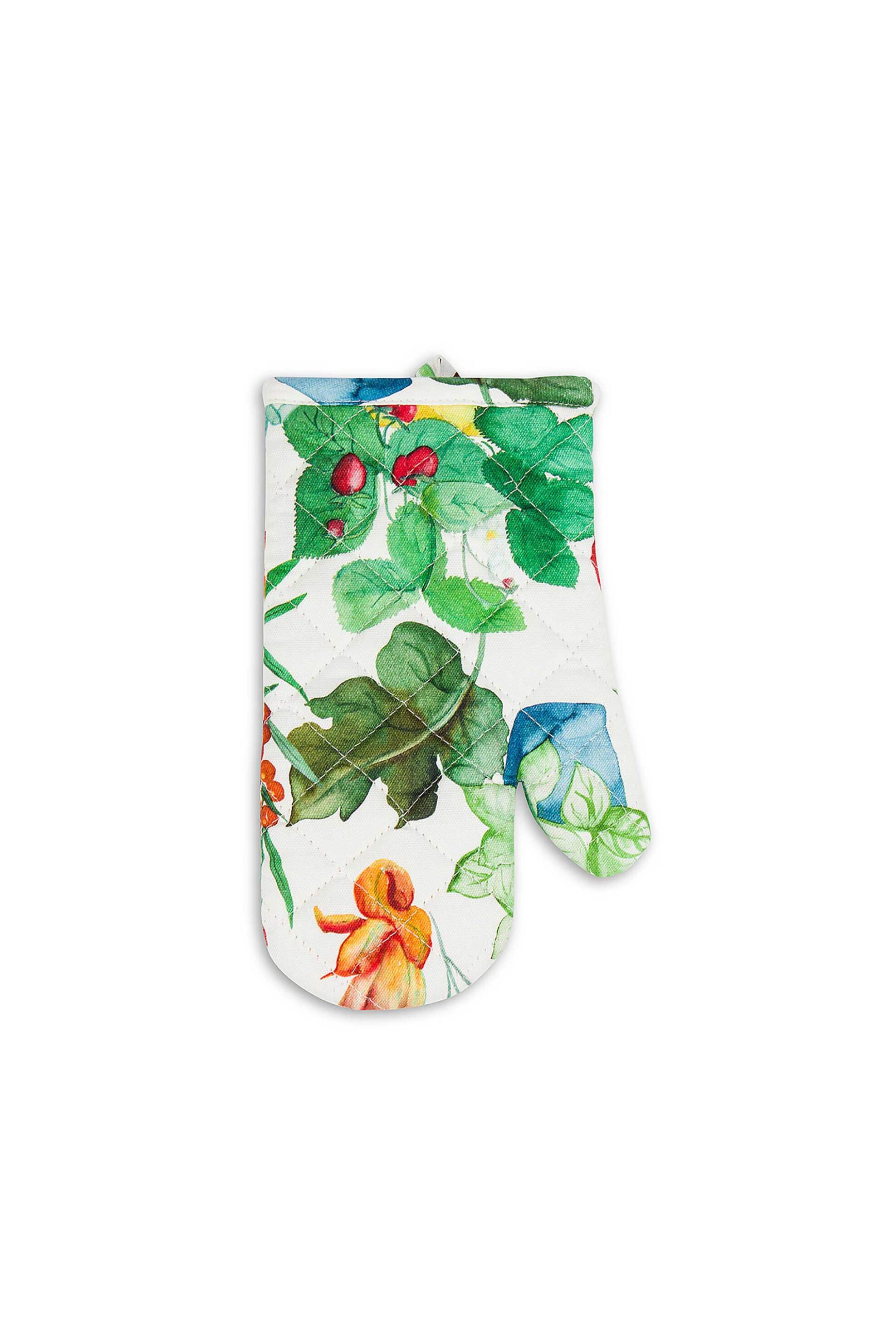 COINCASA Coincasa γάντι κουζίνας βαμβακερό με vegetables print 27 x 17 cm - 007409124 Πολύχρωμο