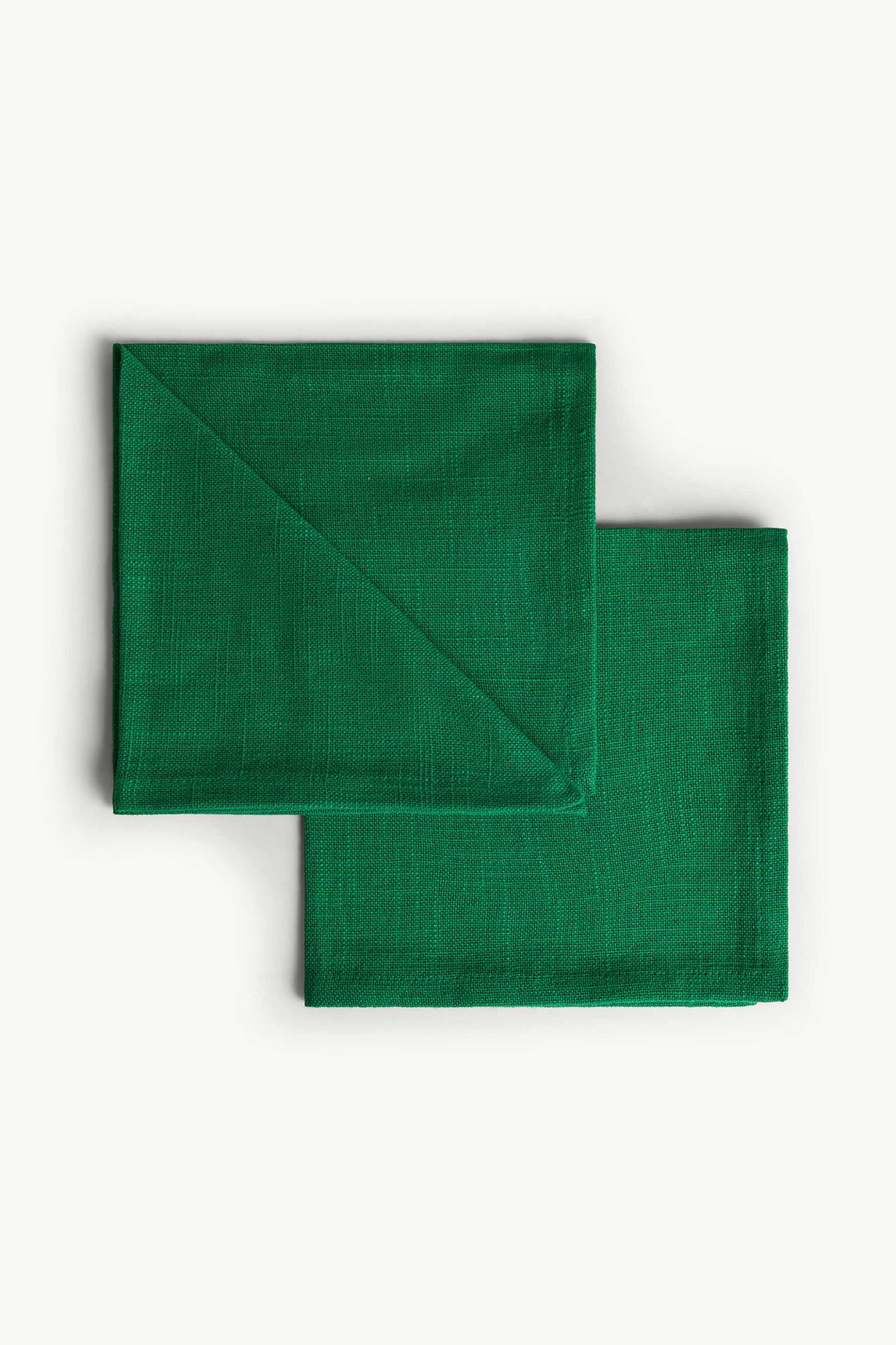 Coincasa σετ βαμβακερές πετσέτες μονόχρωμες (2 τεμάχια) - 007475466 Πράσινο