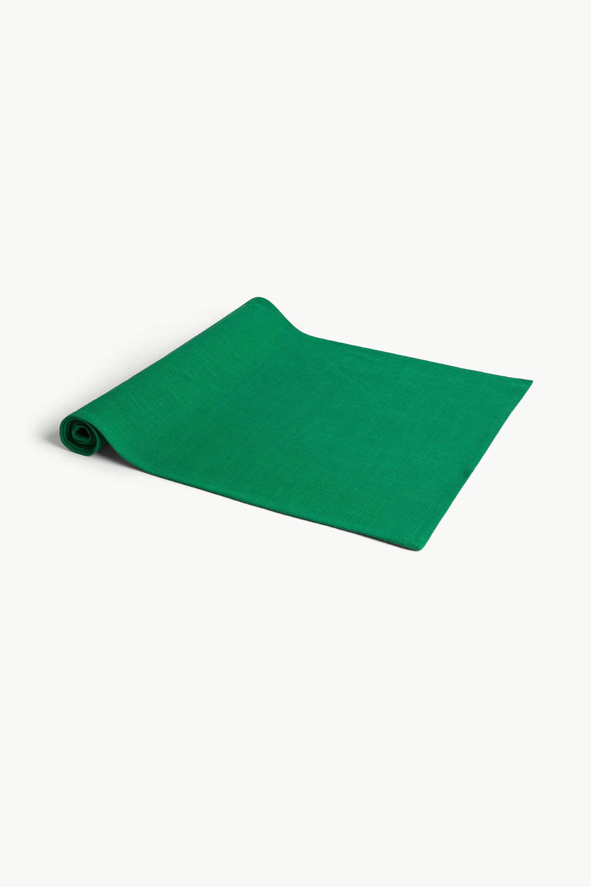 Coincasa ράνερ βαμβακερό μονόχρωμο 45 x 140 cm - 007475467 Πράσινο