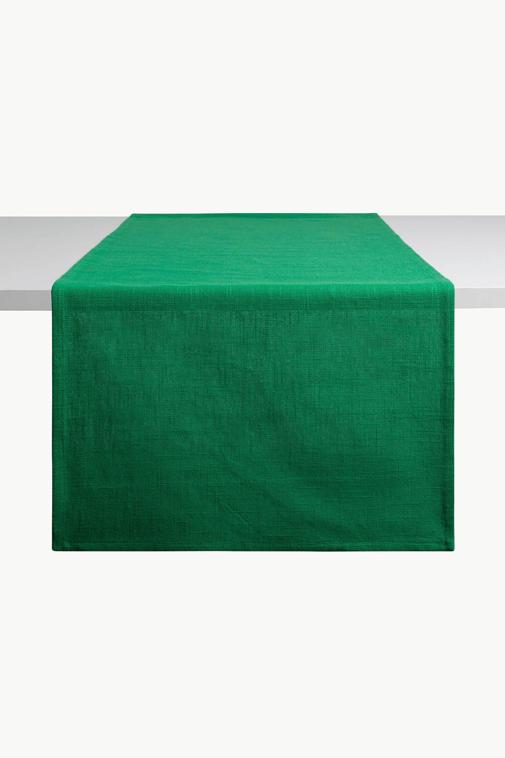 Coincasa ράνερ βαμβακερό μονόχρωμο 45 x 140 cm - 007475467 Πράσινο φωτογραφία