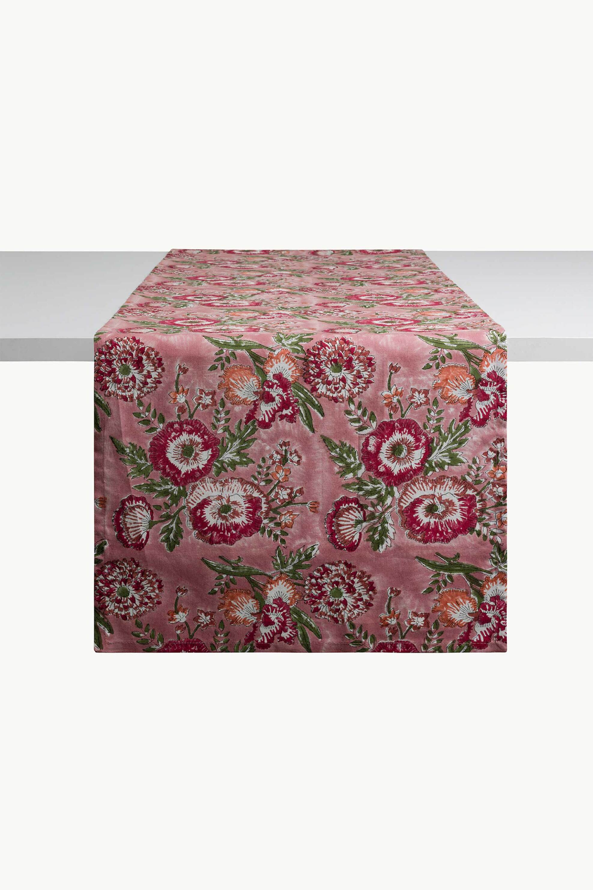 Coincasa ράνερ βαμβακερό με floral print 45 x 140 cm - 007475231 Κόκκινο φωτογραφία