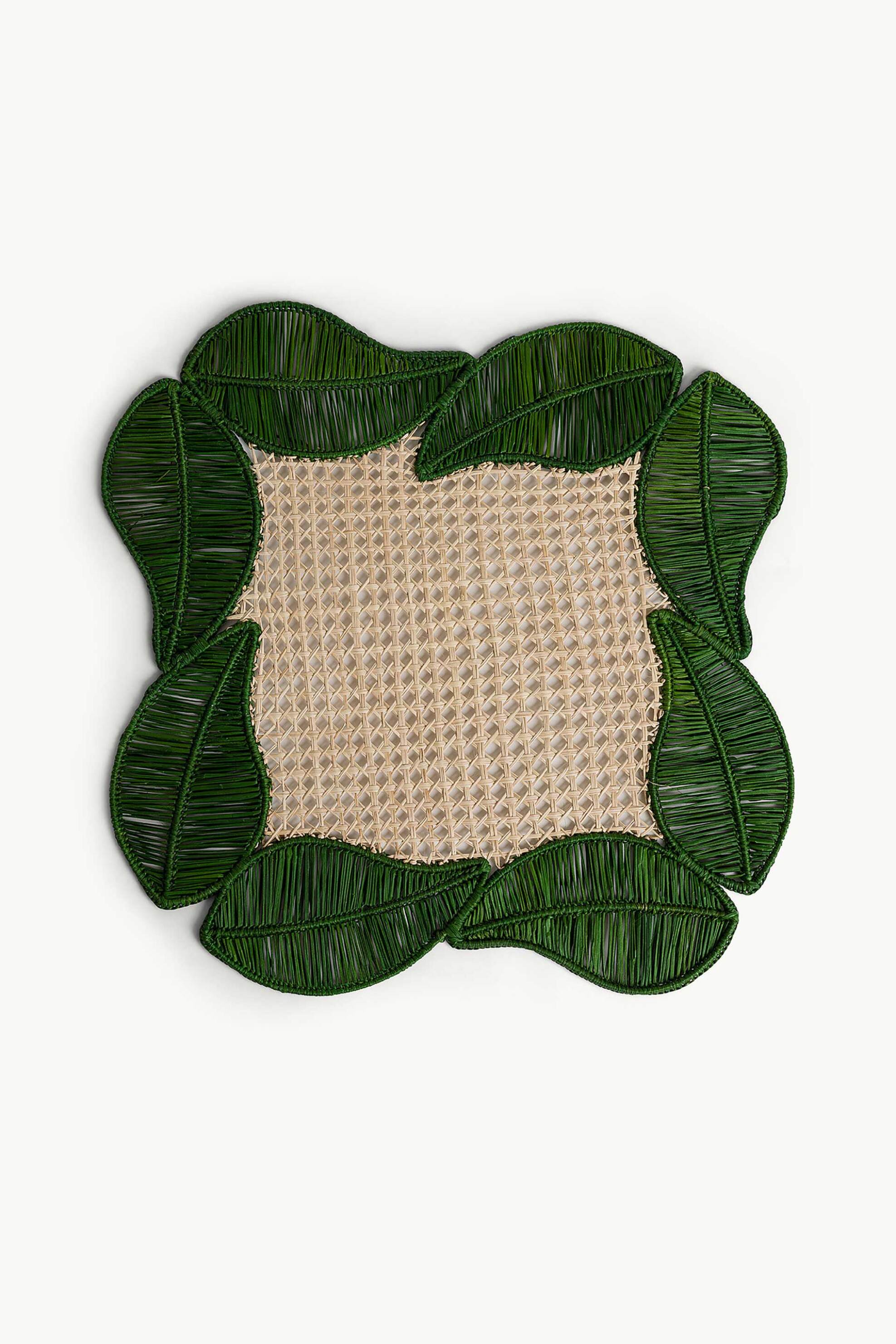 Coincasa σουπλά από ίνες φοίνικα 39 cm - 007491973 Πράσινο