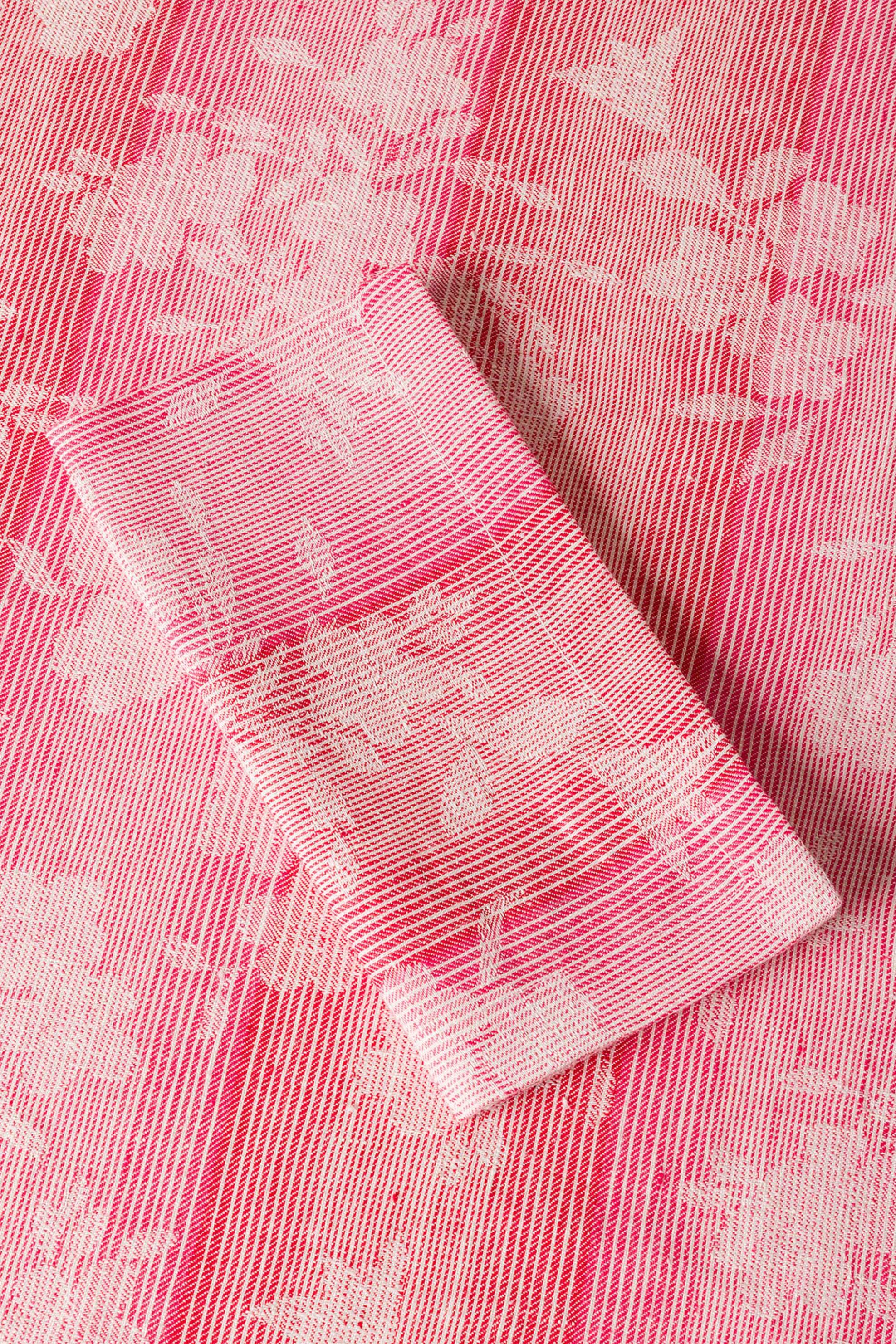 Coincasa σετ πετσέτες κουζίνας με floral print 42 x 42 cm (2 τεμάχια) - 006804370 Κόκκινο φωτογραφία