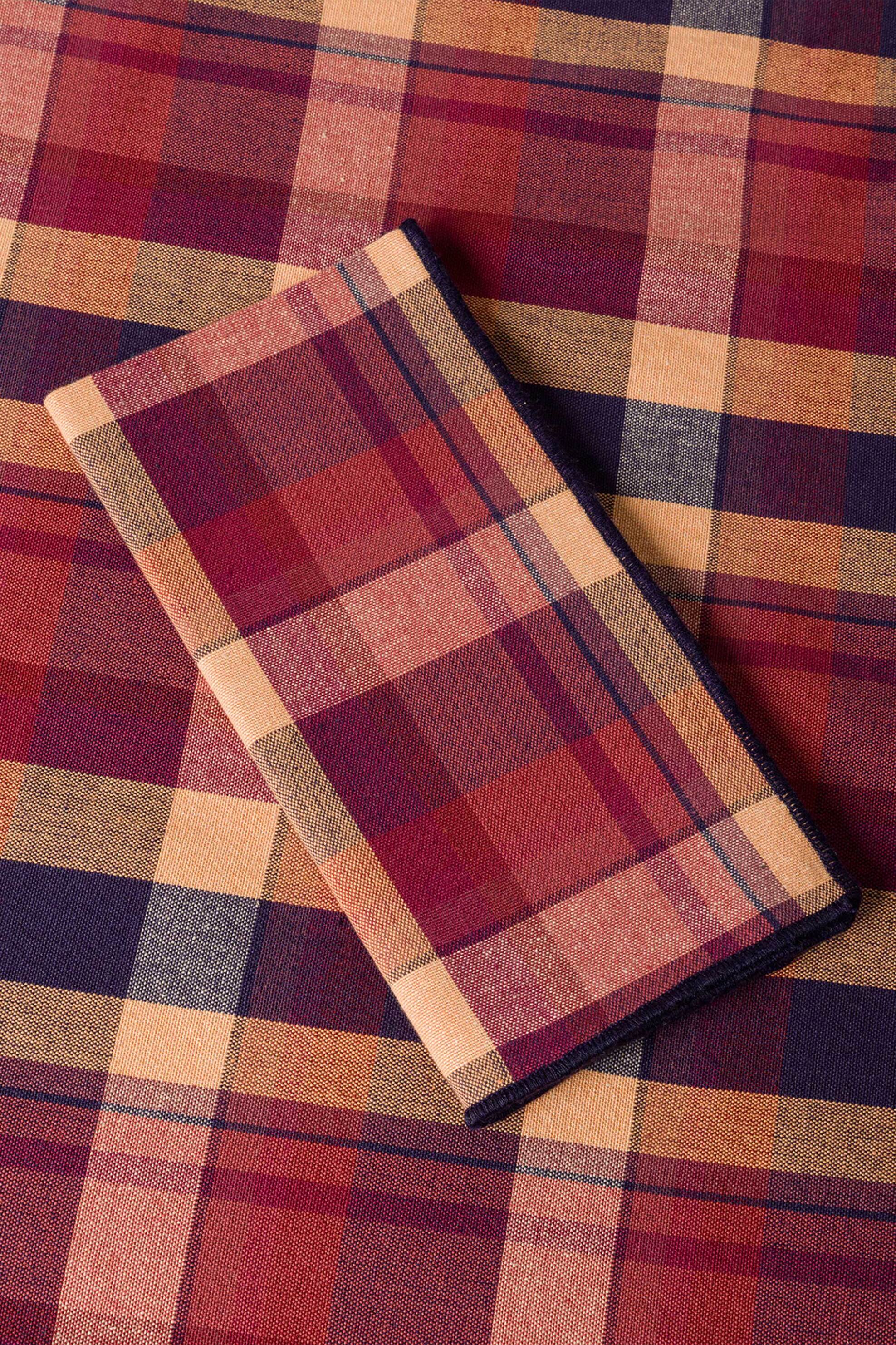 Coincasa σετ πετσέτες κουζίνας με καρό σχέδιο 42 x 42 cm (2 τεμάχια) - 007494051 Κόκκινο φωτογραφία