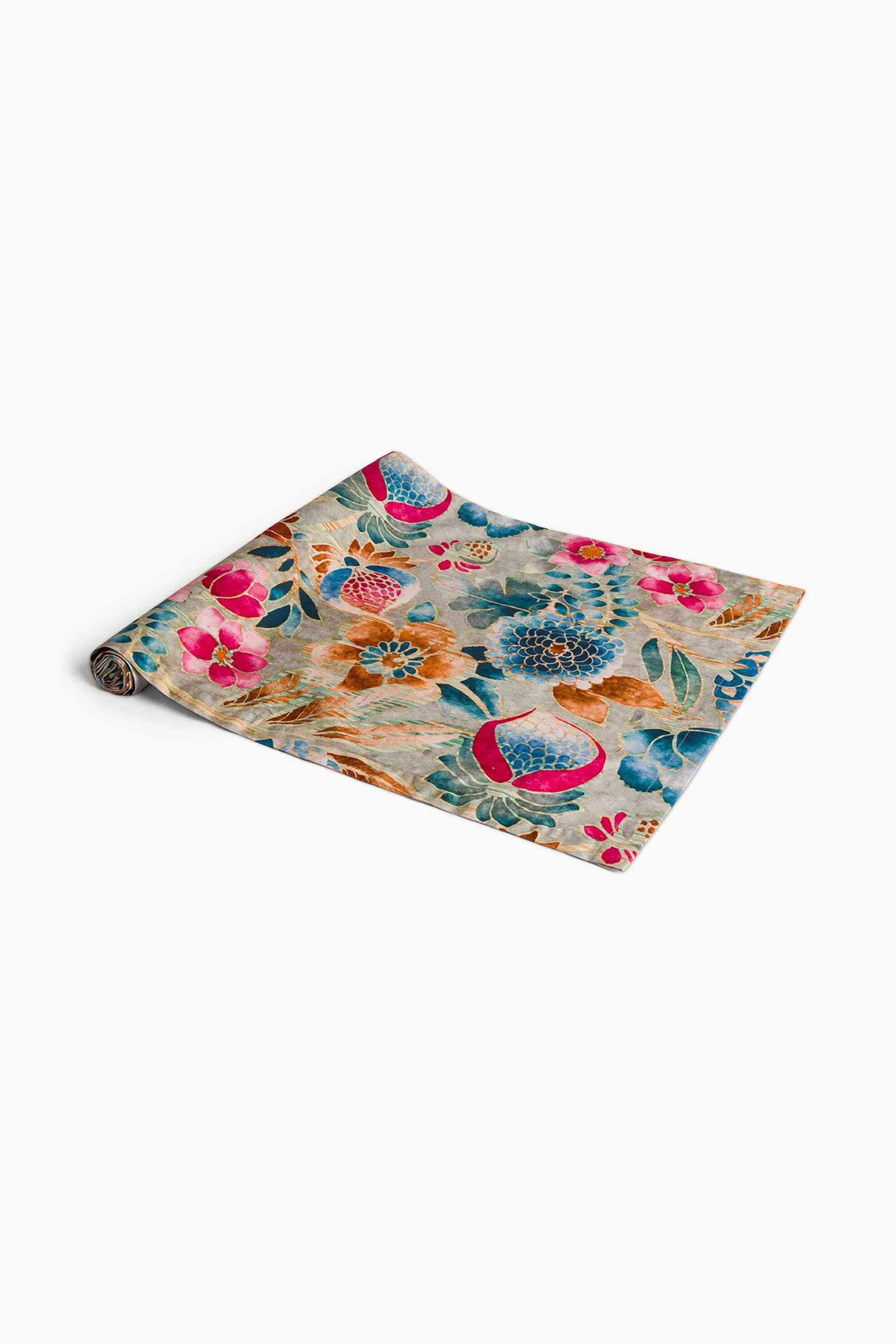 Coincasa ράνερ βαμβακερό με floral print 45 x 140 cm - 007493223 Πολύχρωμο φωτογραφία