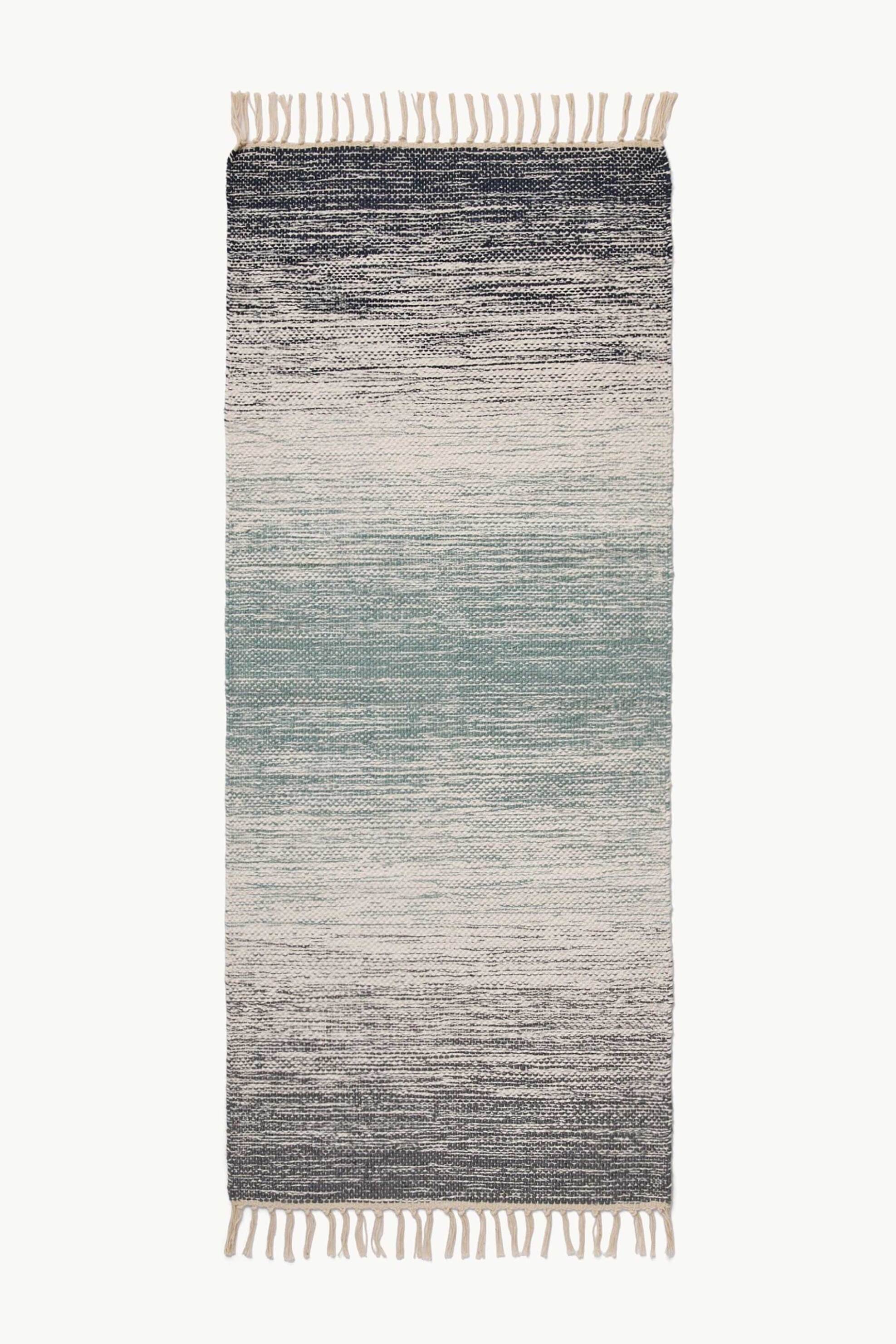Coincasa χαλί κουζίνας με κρόσσια 50 x 120 cm - 006813050 Σκούρο Μπλε