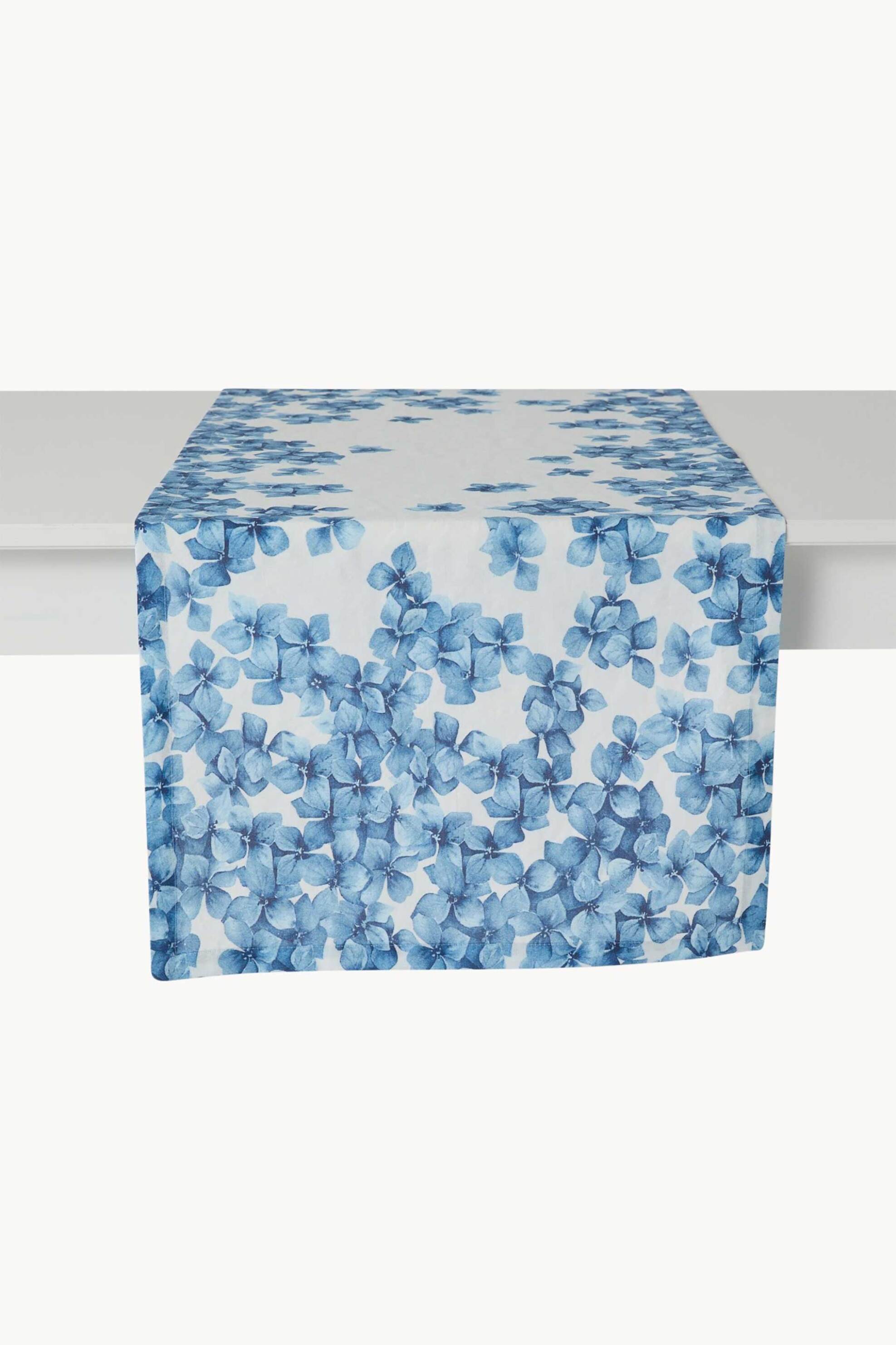 Coincasa ράνερ βαμβακερό με floral print 40 x 140 cm - 006810008 Μπλε