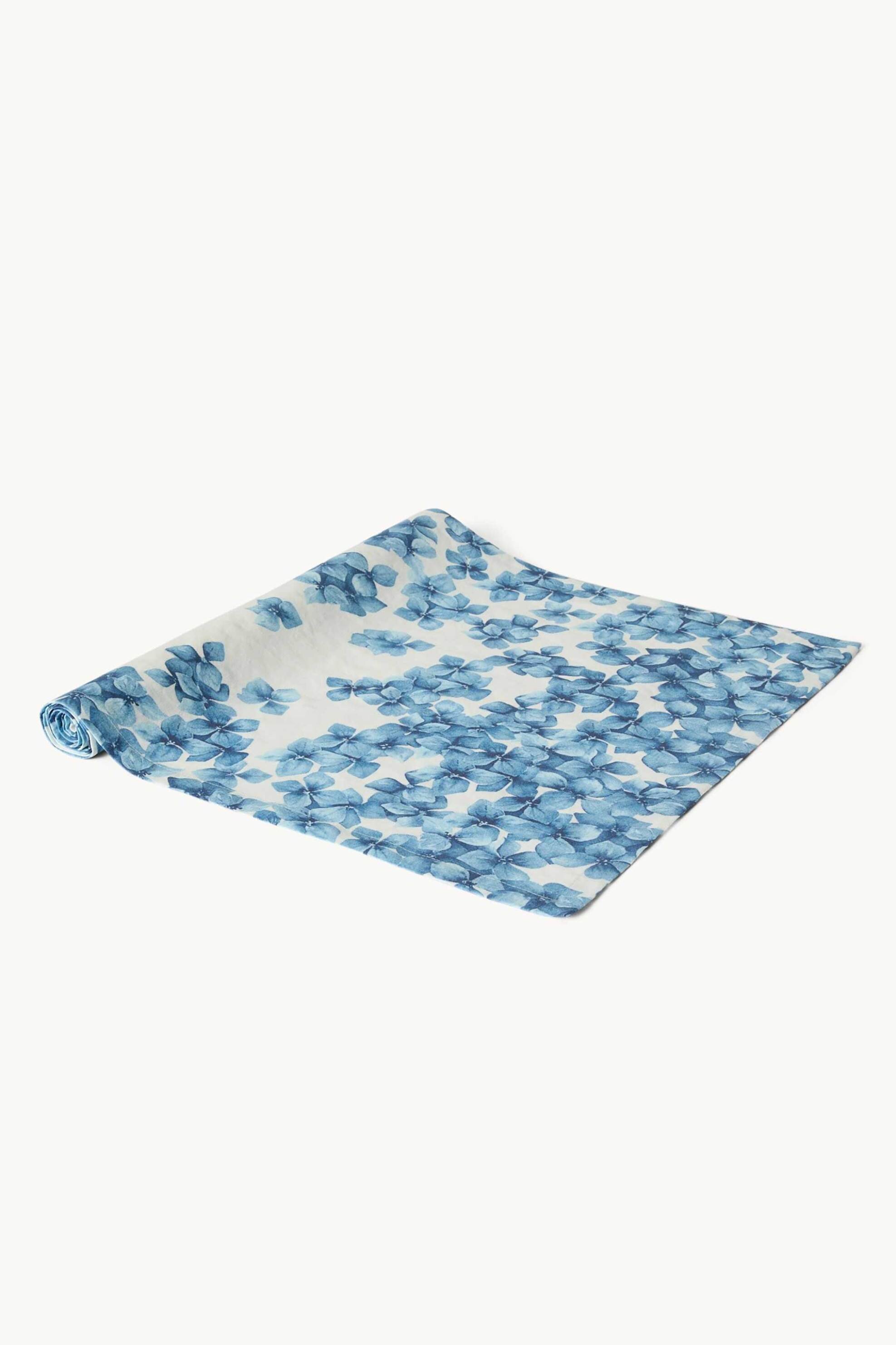 Coincasa Ράνερ Βαμβακερό με Floral Print 40 X 140 CM - 006810008 Μπλε