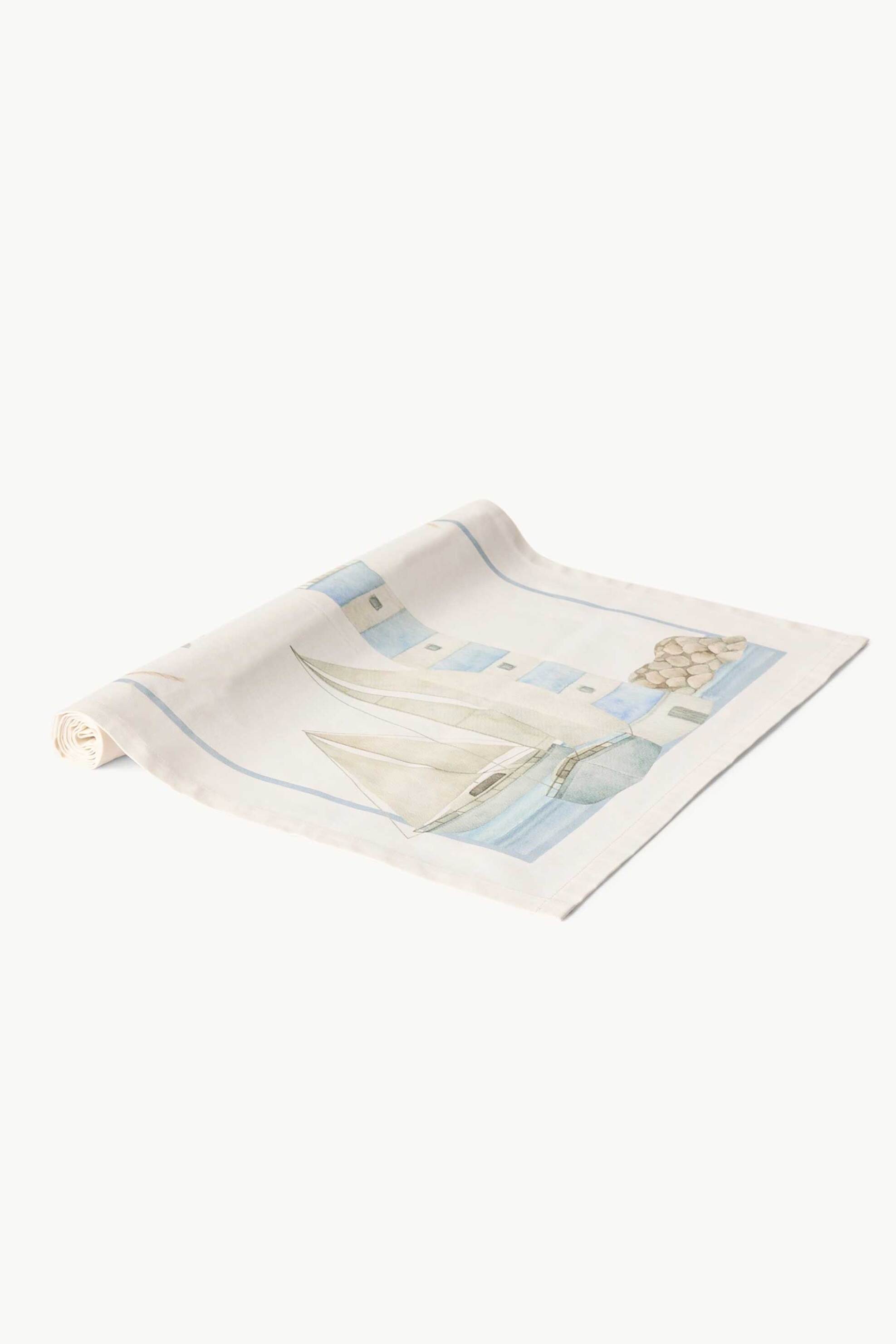 Coincasa ράνερ βαμβακερό με τύπωμα 50 x 150 cm - 006812989 Εκρού φωτογραφία