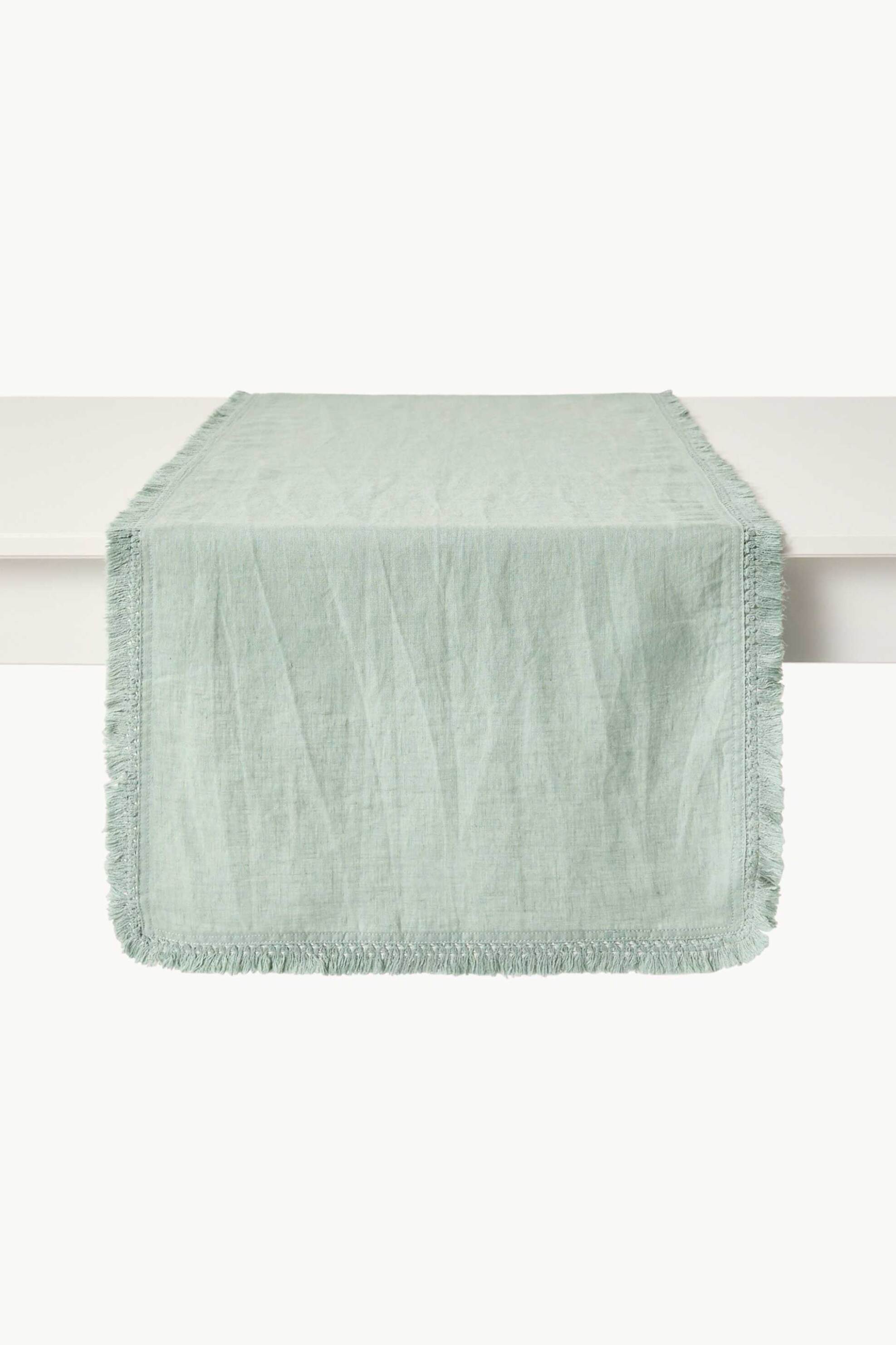 Coincasa ράνερ με κρόσσια 40 x 140 cm - 006813448 Πετρόλ