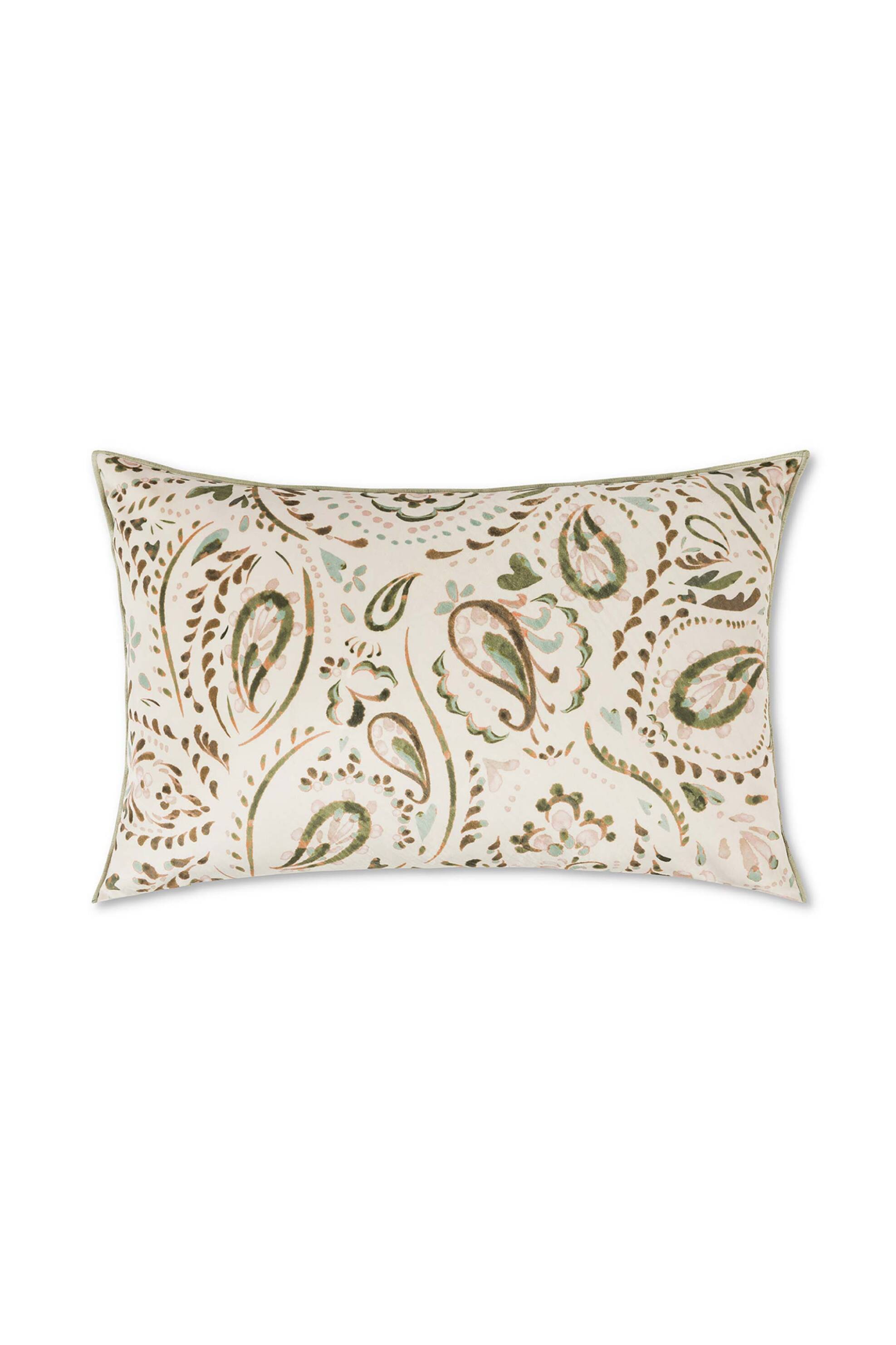 COINCASA Coincasa διακοσμητικό μαξιλάρι με paisley motif 35 x 55 cm - 007374599 Πράσινο Ανοιχτό