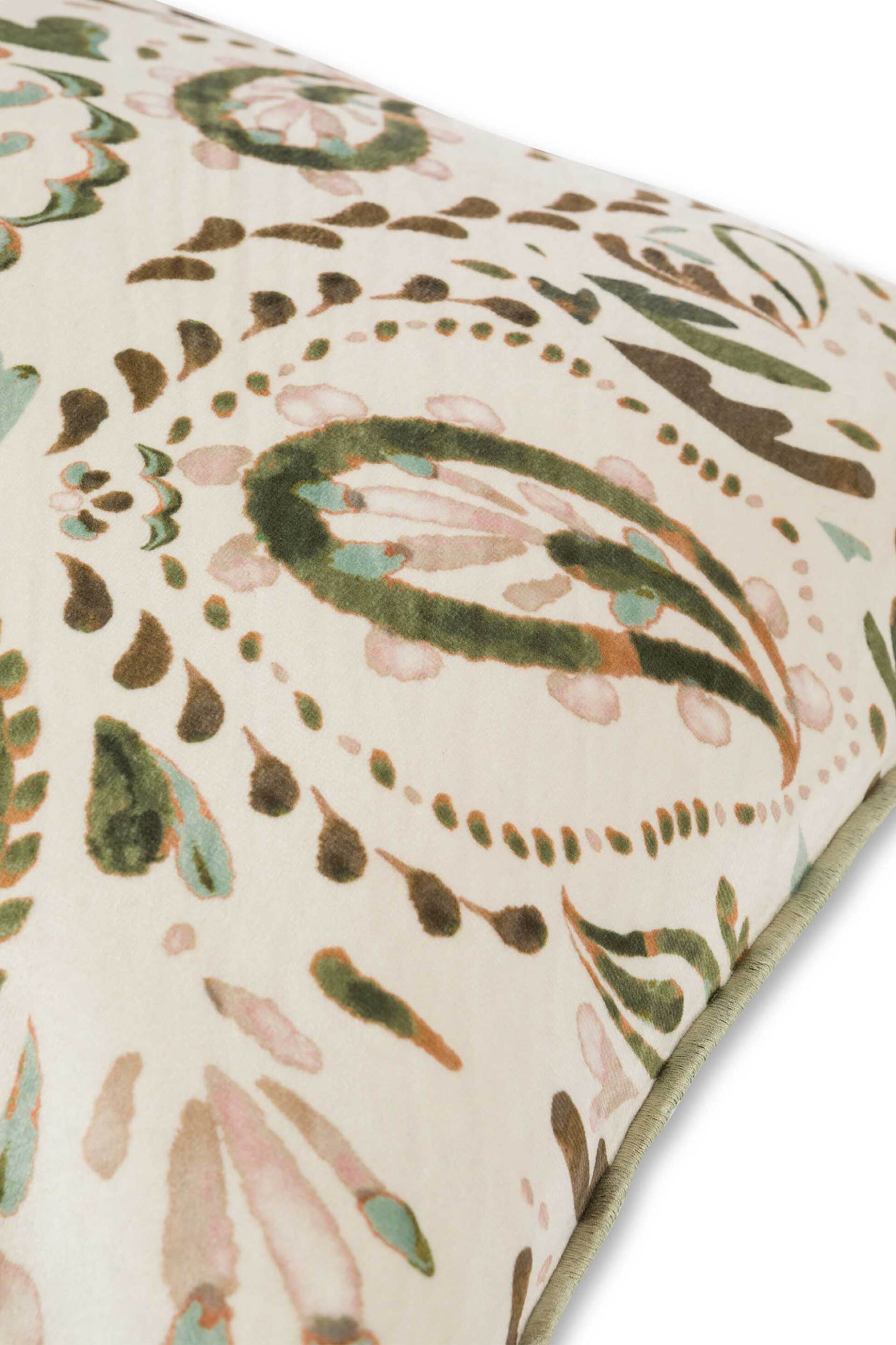 Coincasa διακοσμητικό μαξιλάρι με paisley motif 35 x 55 cm - 007374599 Πράσινο Ανοιχτό φωτογραφία