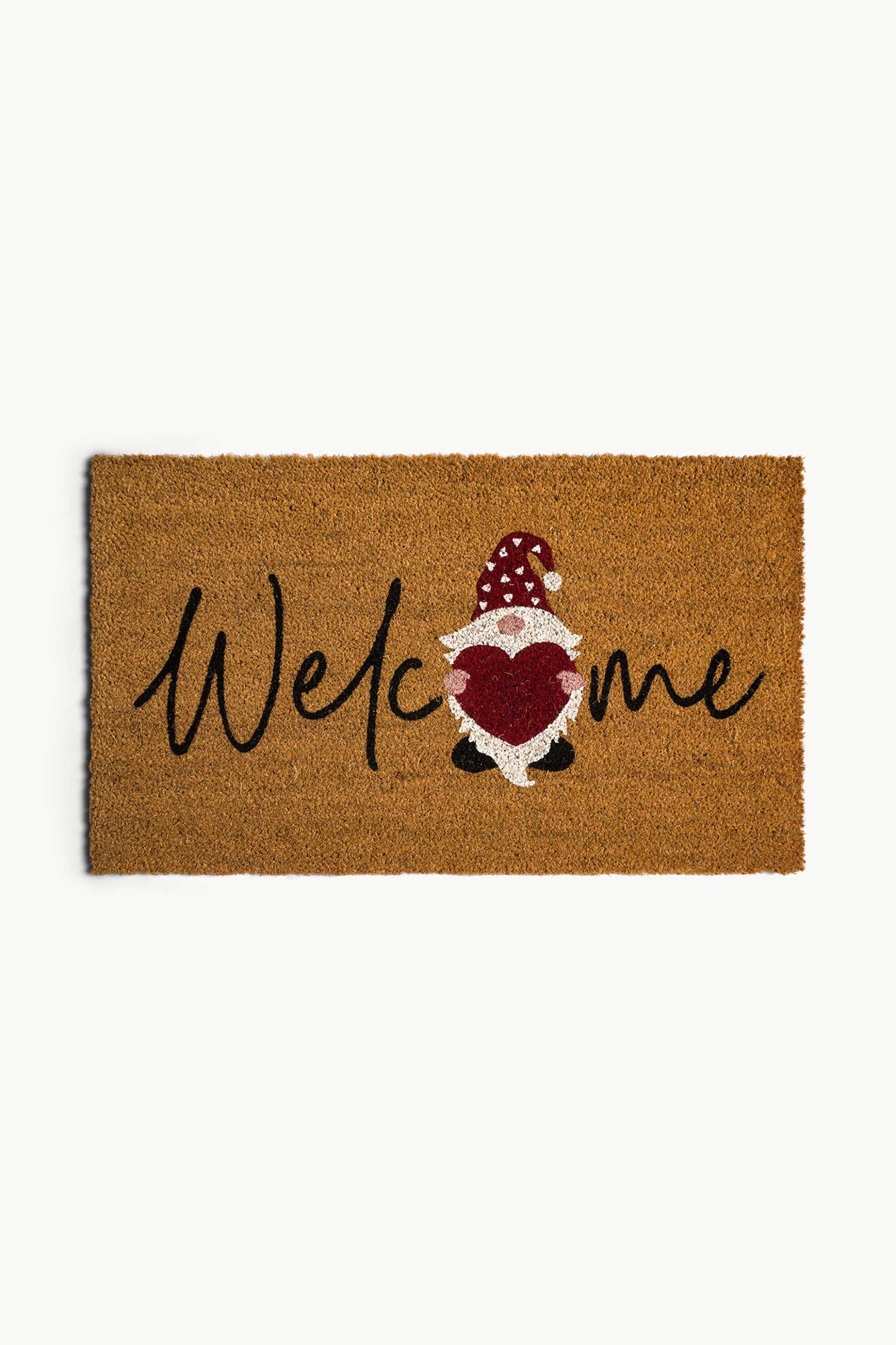 COINCASA Coincasa πατάκι εισόδου με lettering "Welcome" 43 x 73 cm - 007493114 Πορτοκαλί Σκούρο