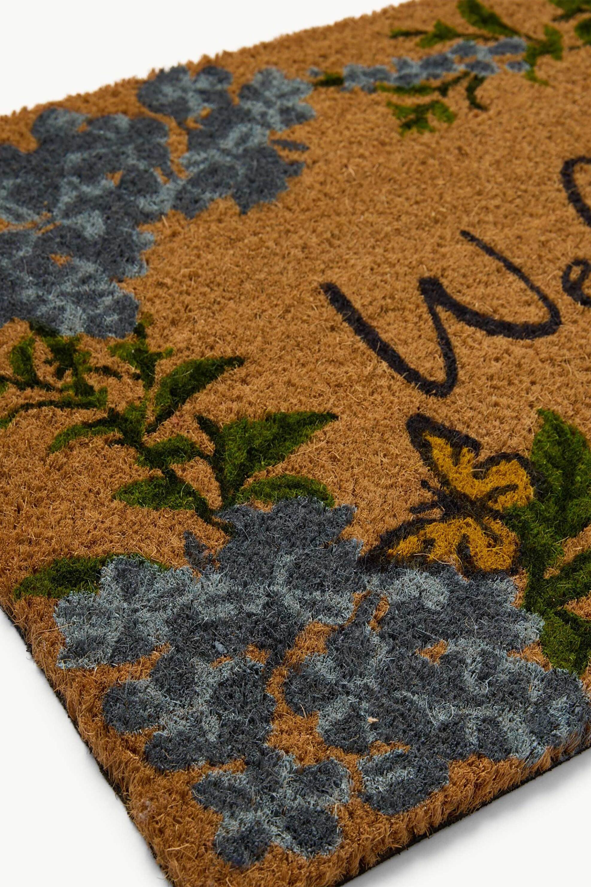 Coincasa χαλάκι εξώπορτας με floral σχέδιο 73 x 43 cm - 006813287 Καφέ φωτογραφία