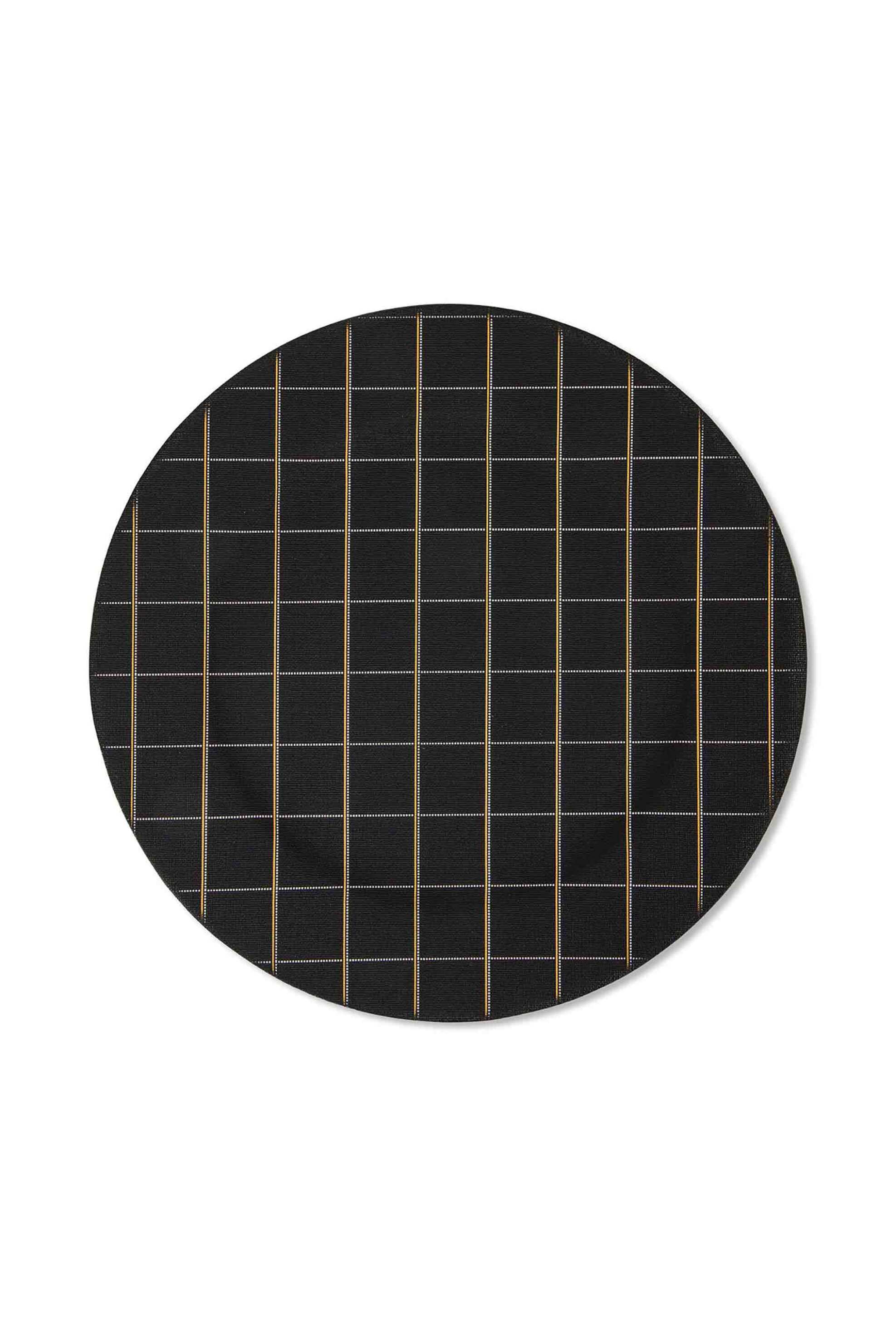 COINCASA Coincasa σουπλά πλαστικό με καρό σχέδιο 33 cm - 007355801 Μαύρο