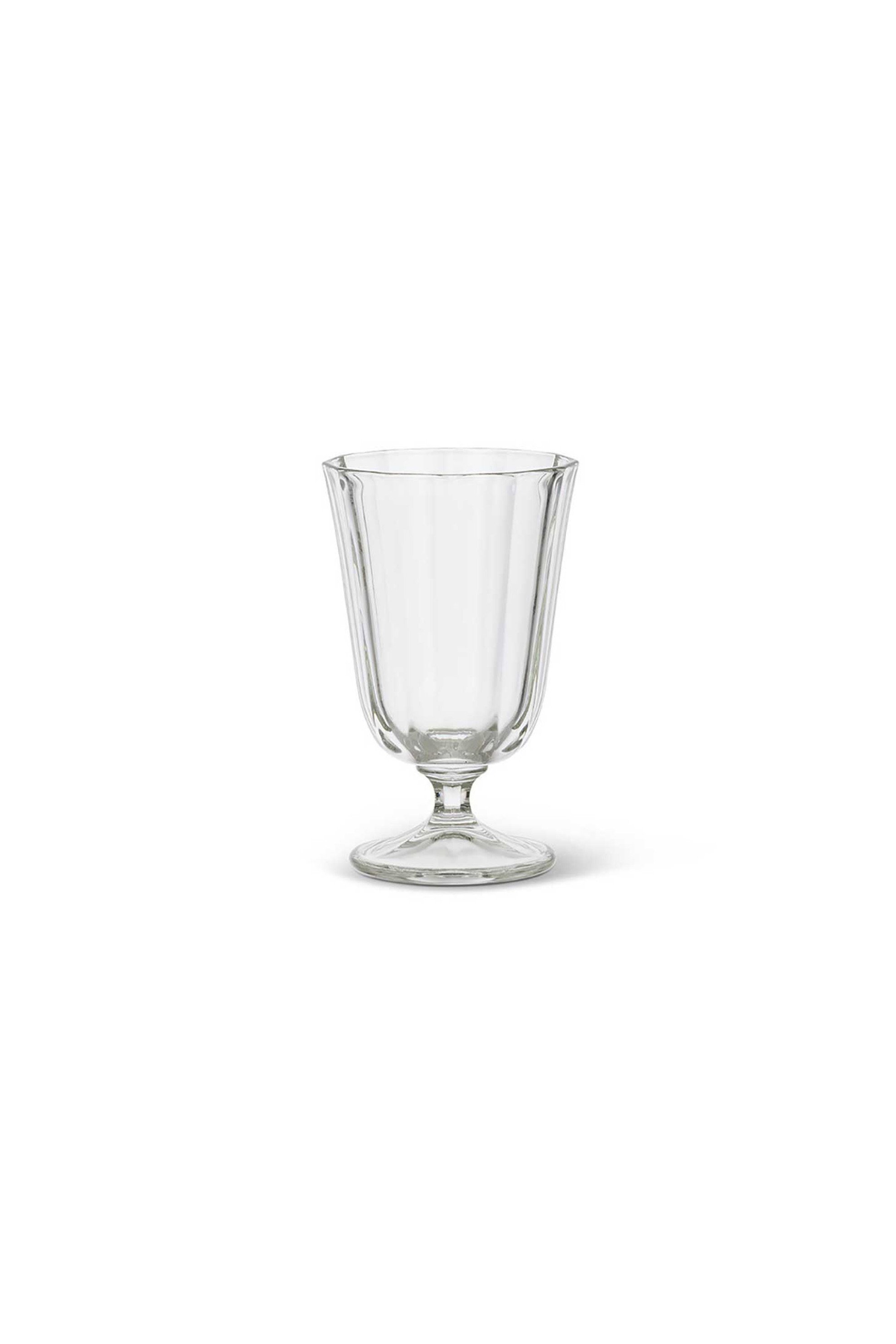 Coincasa γυάλινο ποτήρι κρασιού με ανάγλυφο σχέδιο 12 x 8 cm - 007367210 Διάφανο