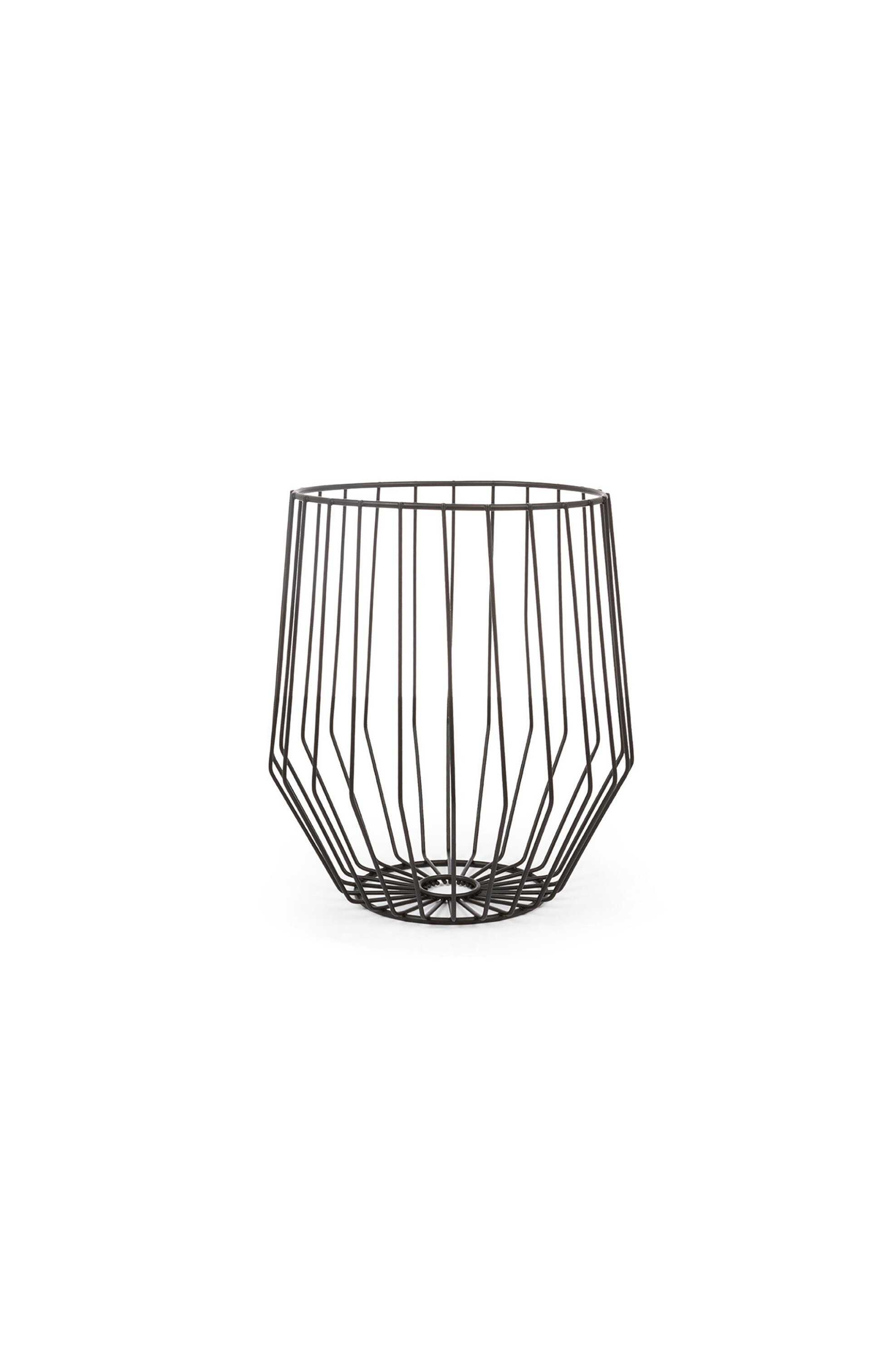 COINCASA Coincasa καλάθι από σύρμα εμαγιέ 23 x 25 cm - 007376908 Μαύρο