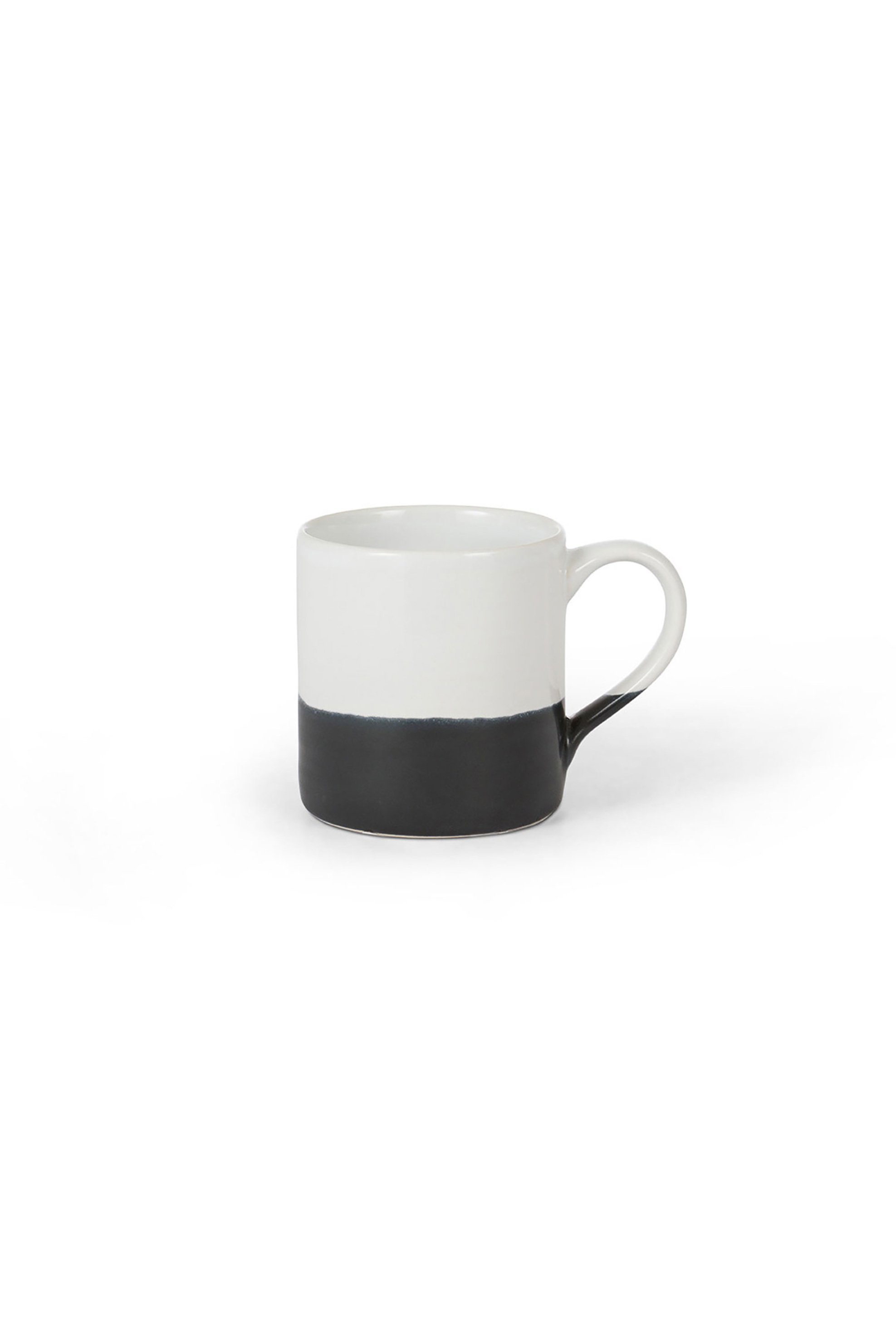 Coincasa κεραμική κούπα δίχρωμη 8,5 x 9 cm - 007376829 Μαύρο