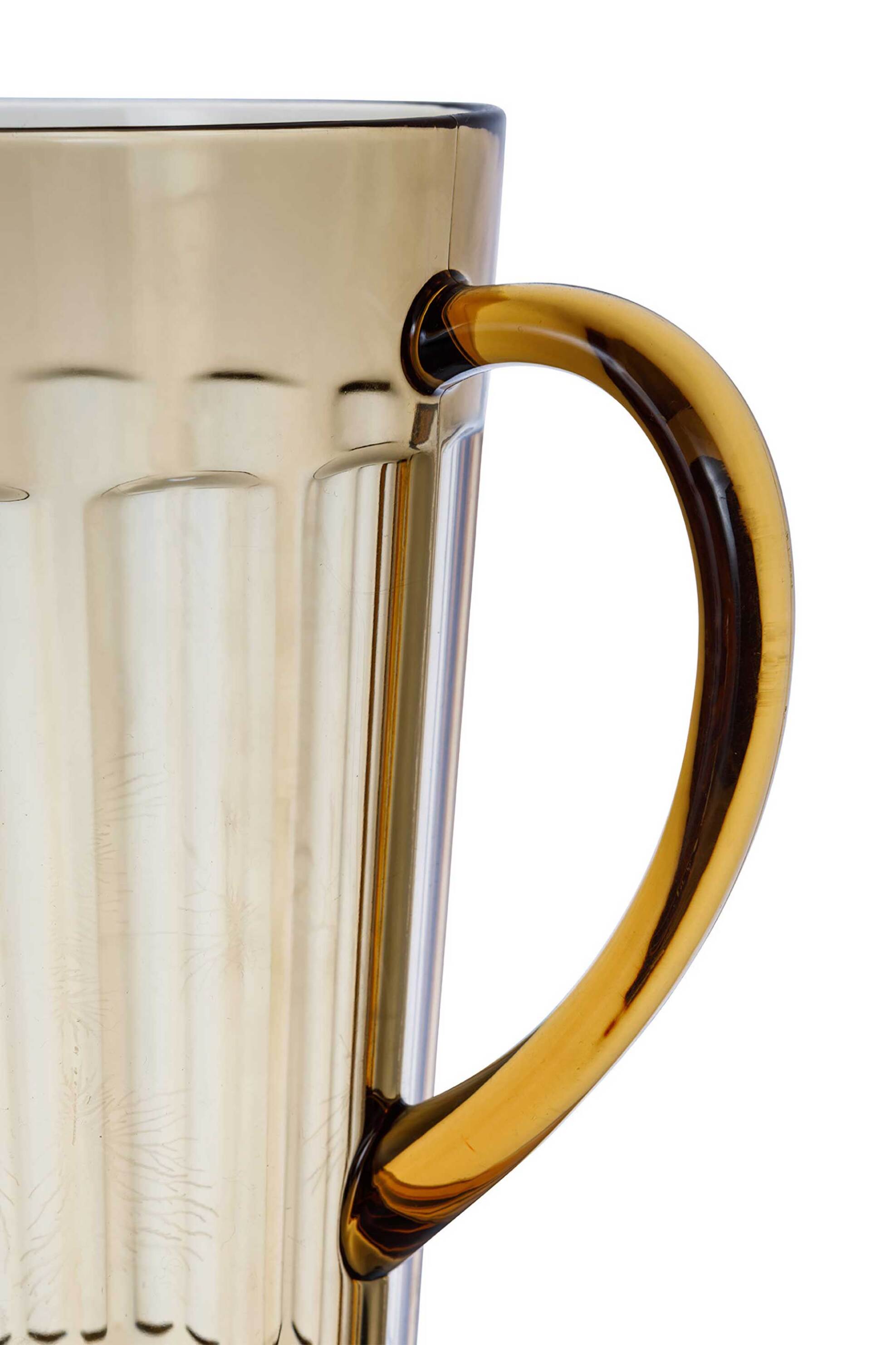 Coincasa πλαστική κανάτα με ανάγλυφο σχέδιο 25 cm - 007412523 Καφέ φωτογραφία