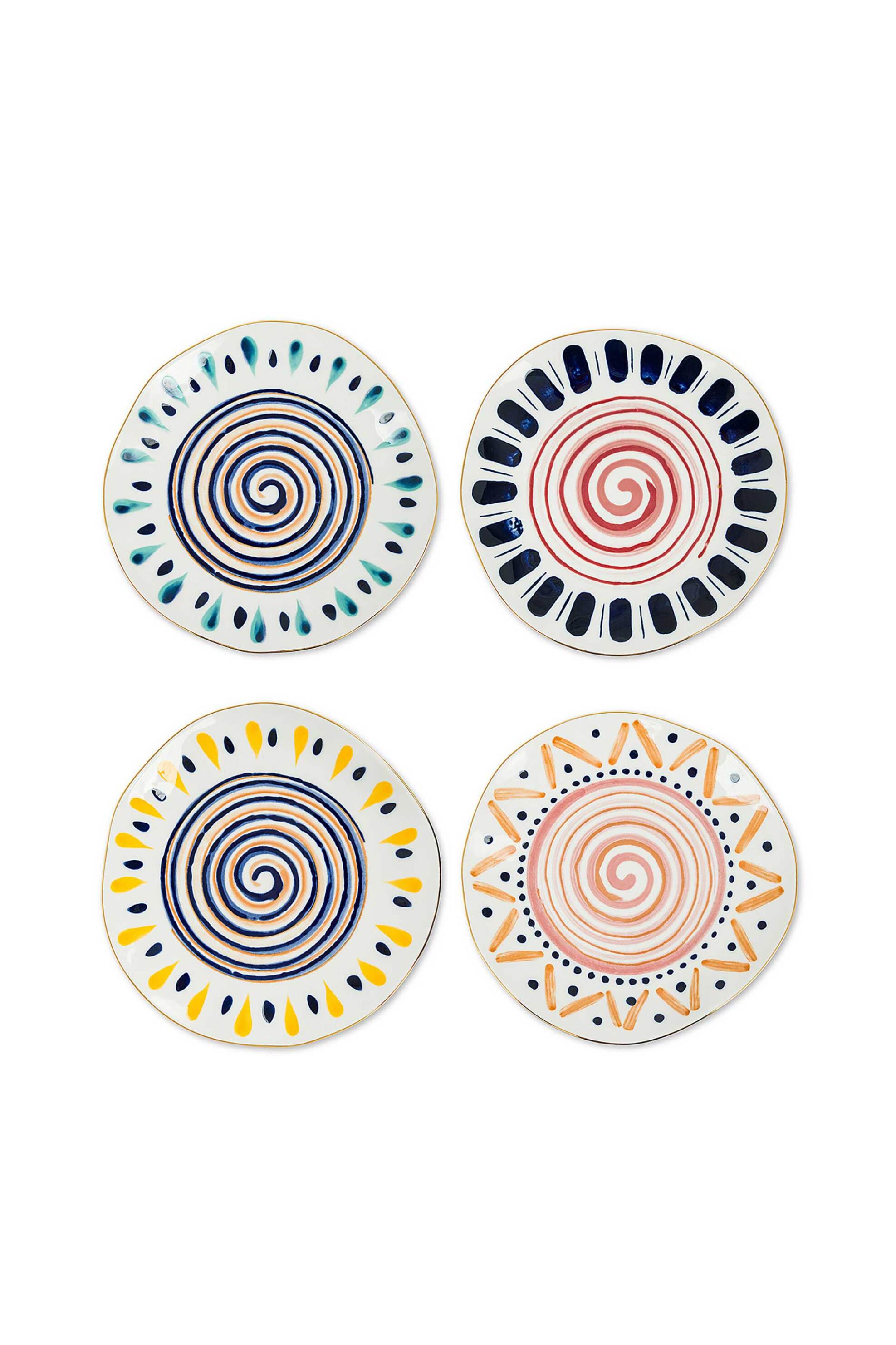 Coincasa πορσελάνινο πιάτο φρούτου "Be Unique" 21 cm - 007459769 Πολύχρωμο φωτογραφία
