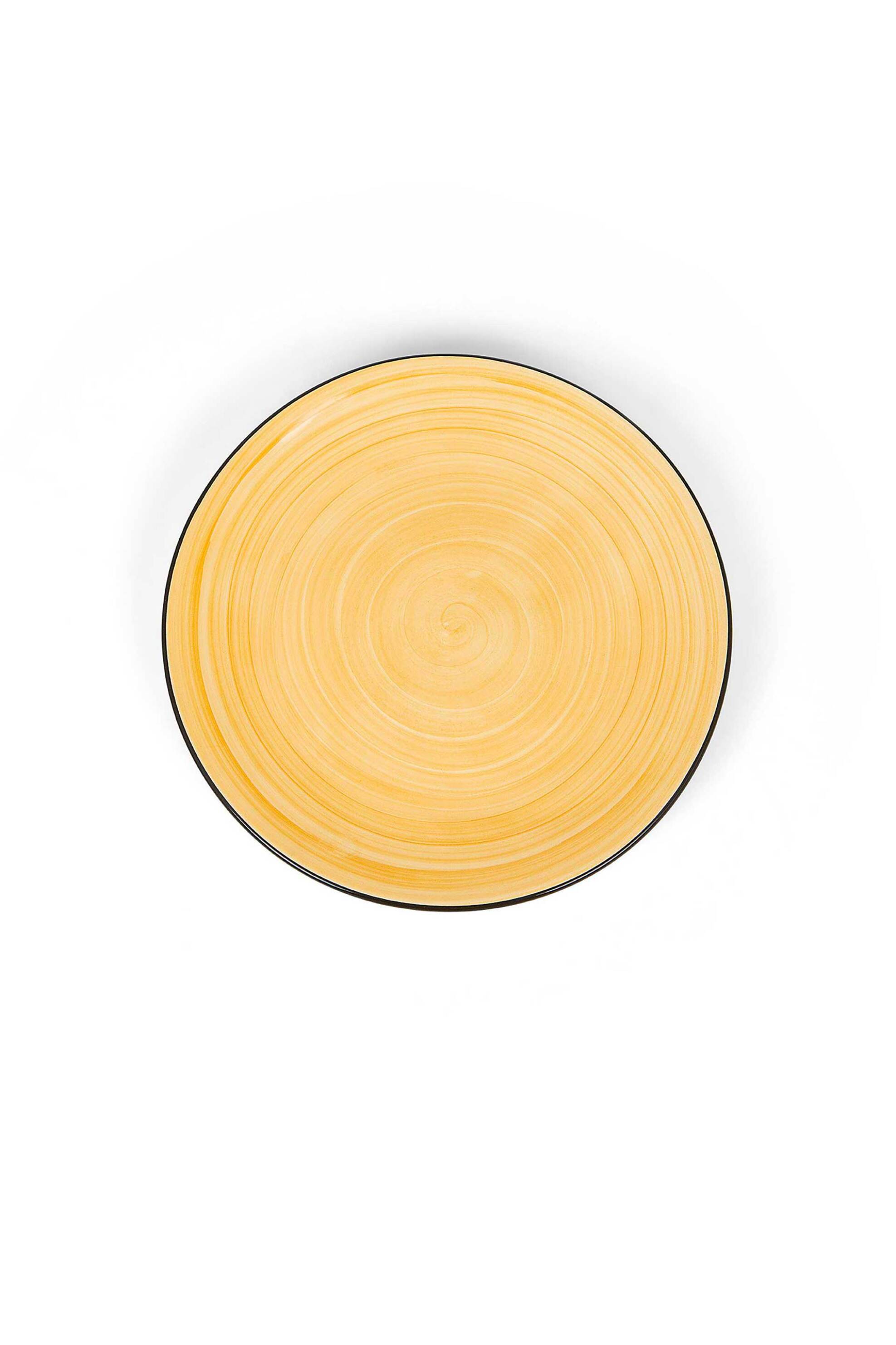 Coincasa κεραμικό πιάτο φαγητού "Tokyo" 28 cm - 007374006 Κίτρινο