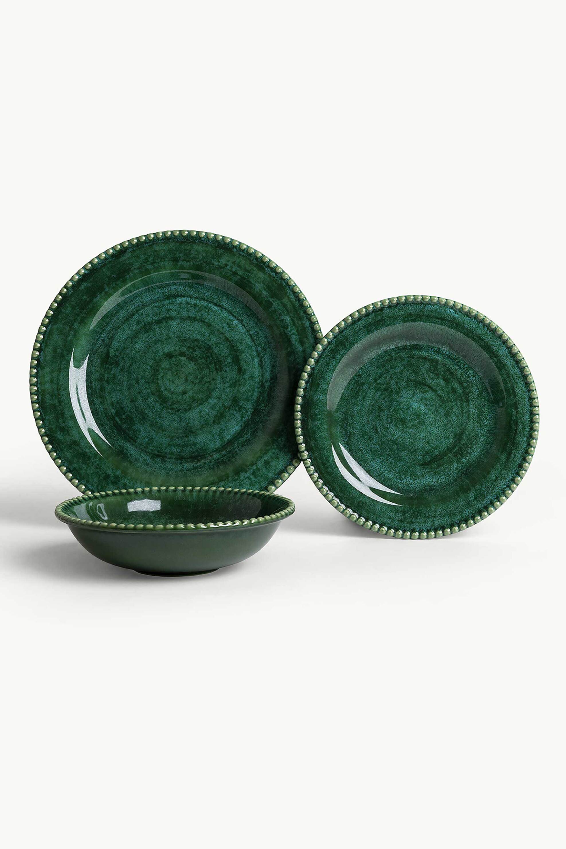 Coincasa κεραμικό πιάτο σούπας 19 cm - 007462684 Πράσινο Σμαραγδί φωτογραφία