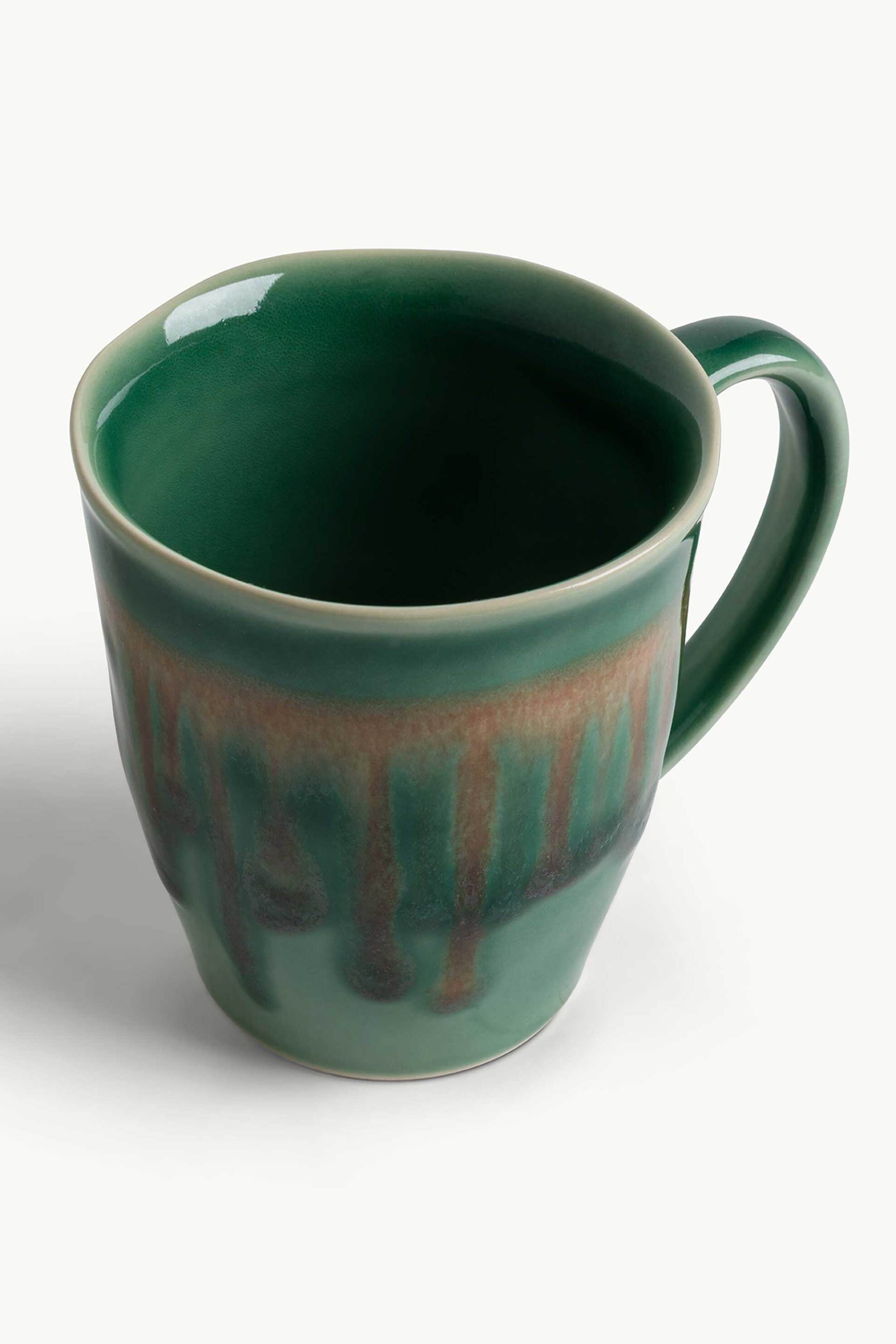 Coincasa κεραμική κούπα 11 x 9,5 cm - 007462698 Πράσινο Σμαραγδί φωτογραφία