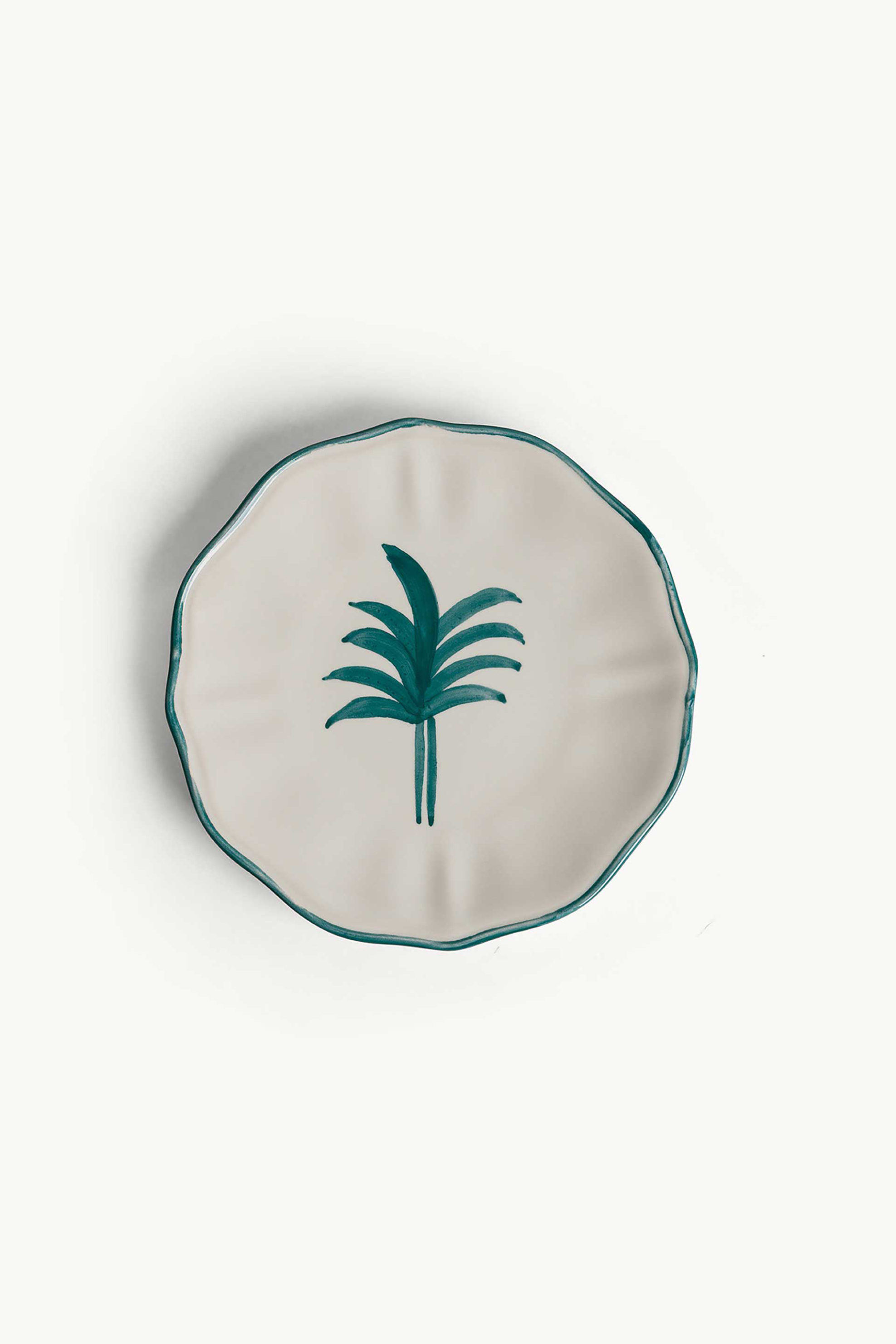 Coincasa κεραμικό πιάτο ψωμιού ζωγραφισμένο 17 cm - 007477411 Μπλε