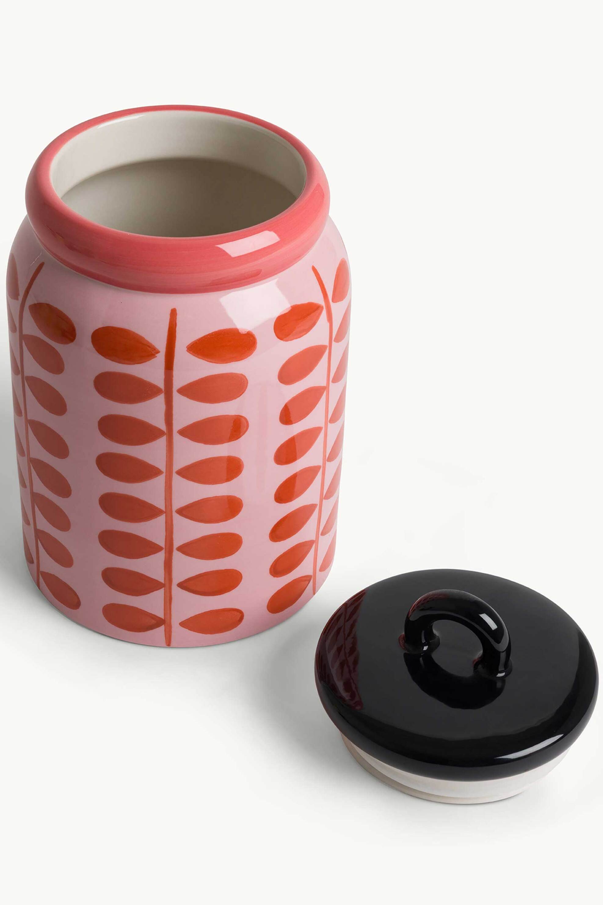 Coincasa κεραμικό βάζο με all-over print 22 cm - 007469574 Πορτοκαλί φωτογραφία