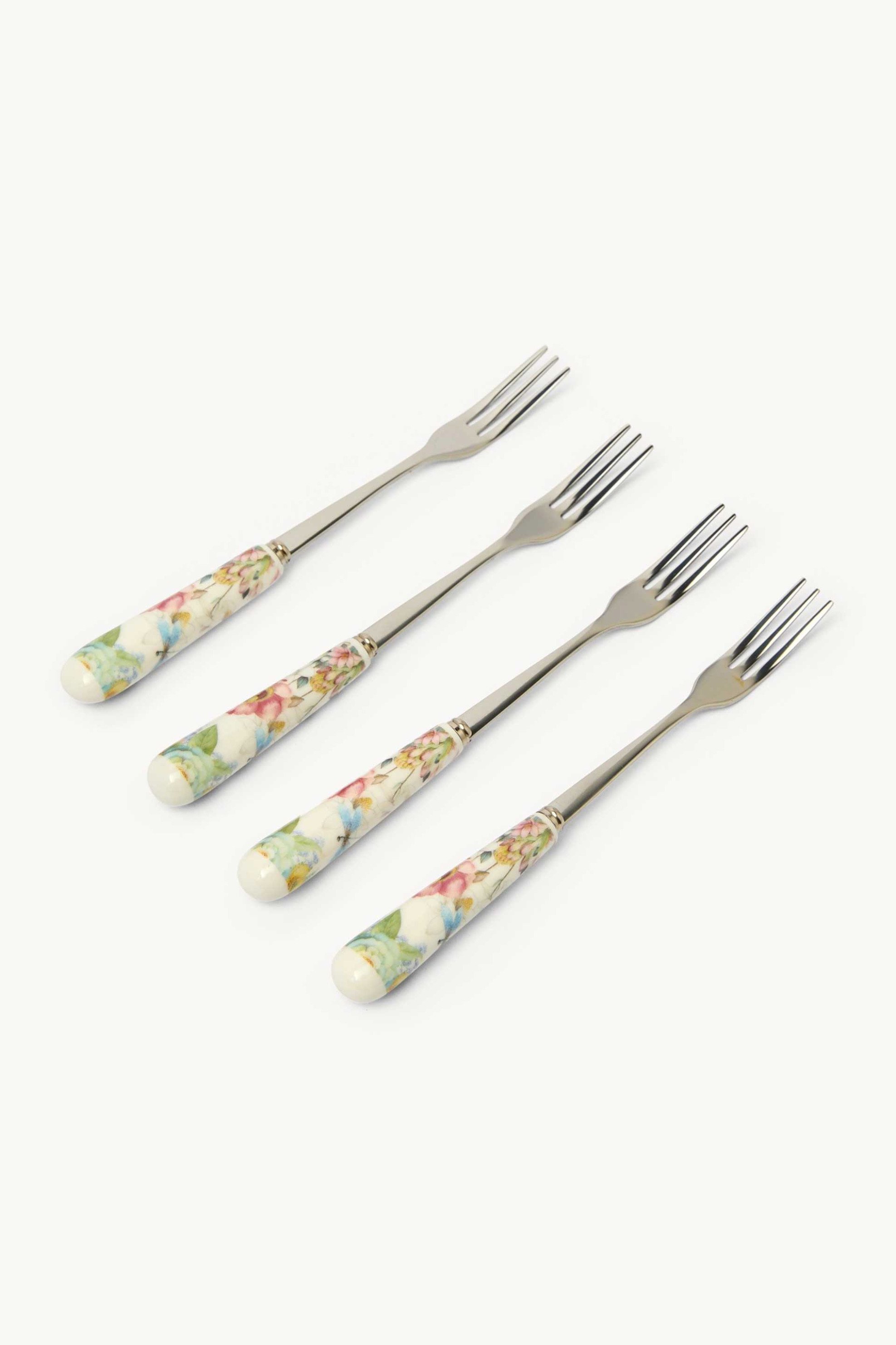 Coincasa σετ πιρούνια με spring motif (4 τεμάχια) - 006809747 Πολύχρωμο