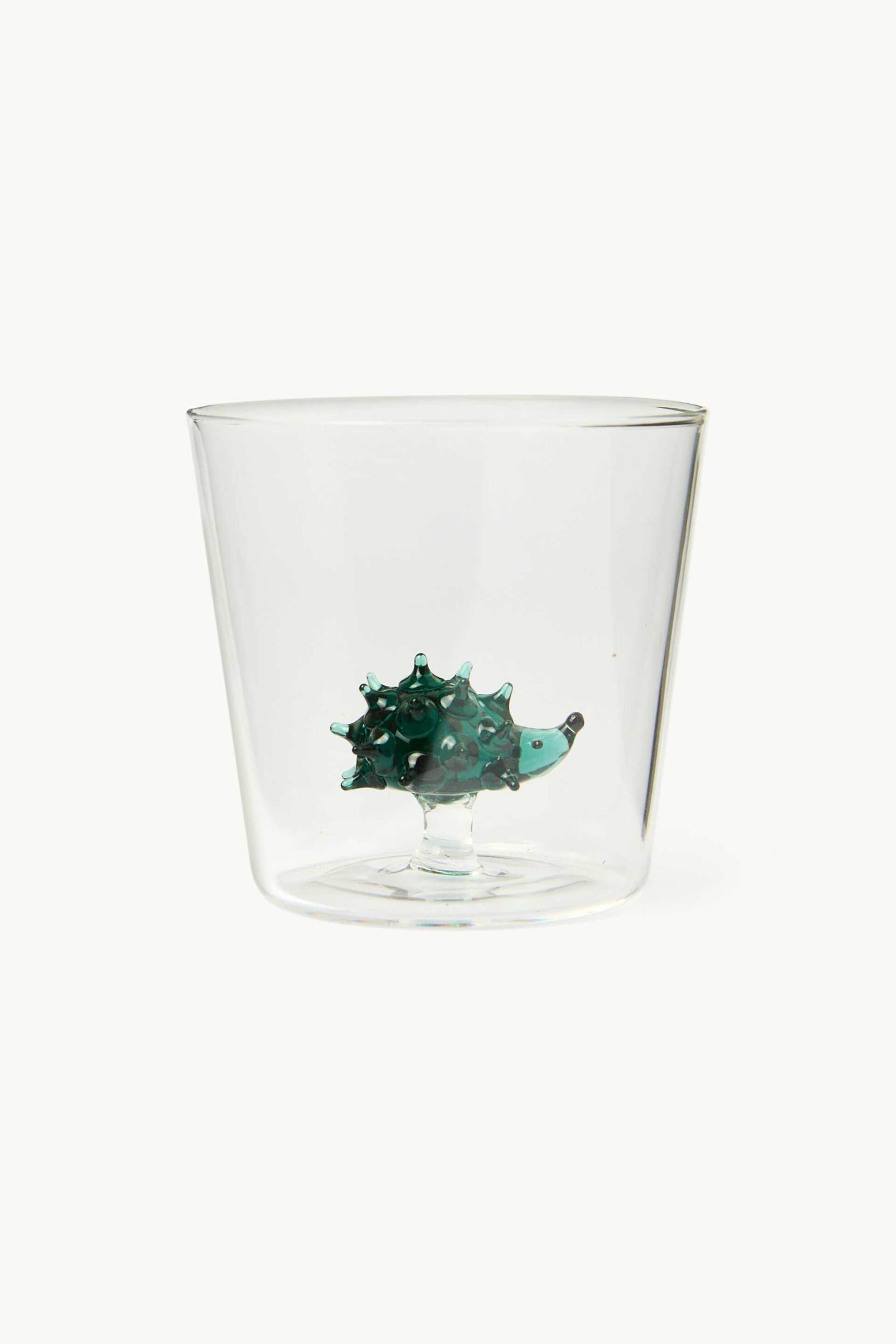 Coincasa γυάλινο ποτήρι με σχέδιο σκατζόχοιρο 8,5 x 8 cm - 006813412 Διάφανο