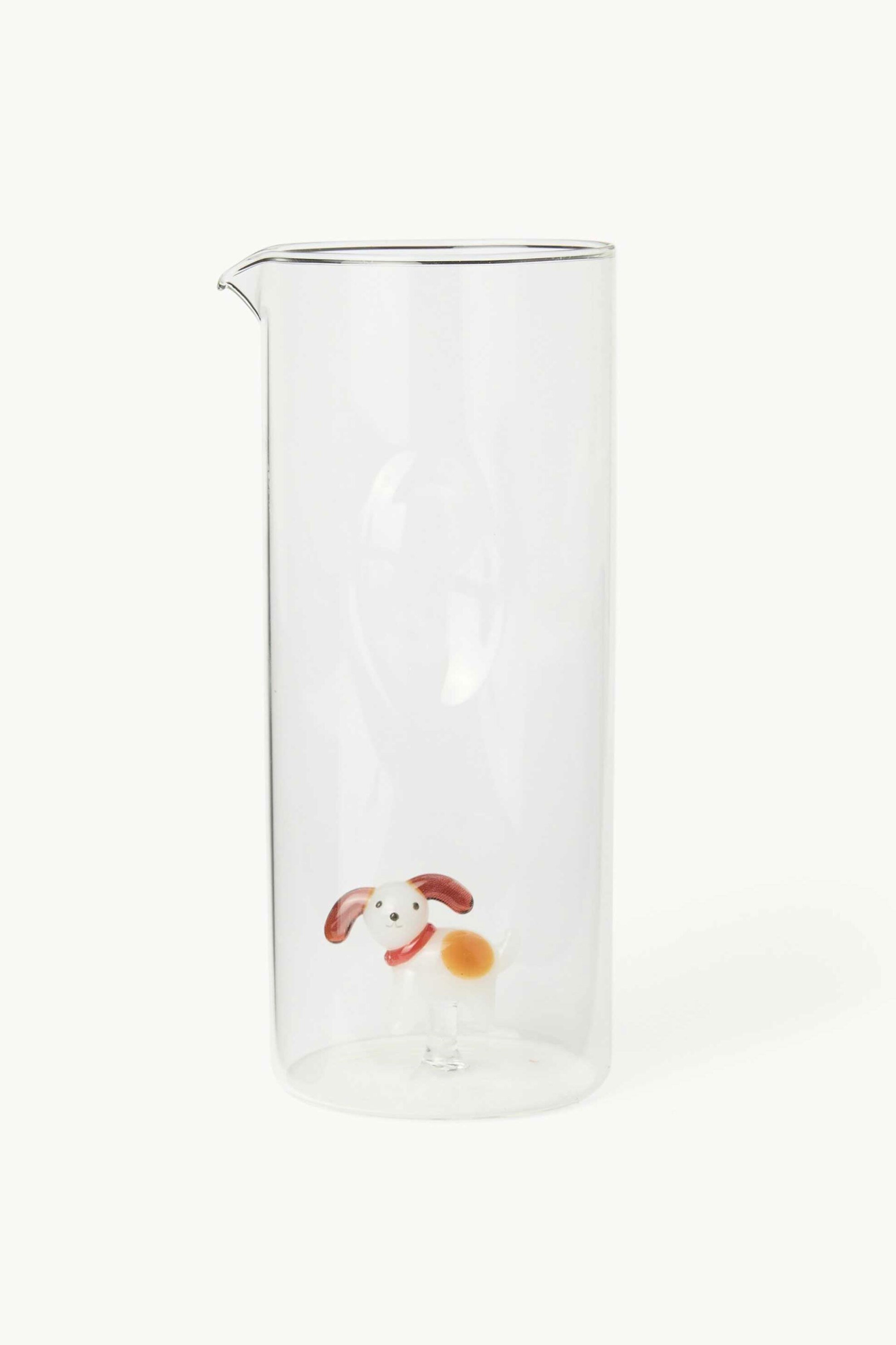 Coincasa γυάλινη κανάτα με σχέδιο σκύλο 22 x 9 cm - 006813416 Διάφανο