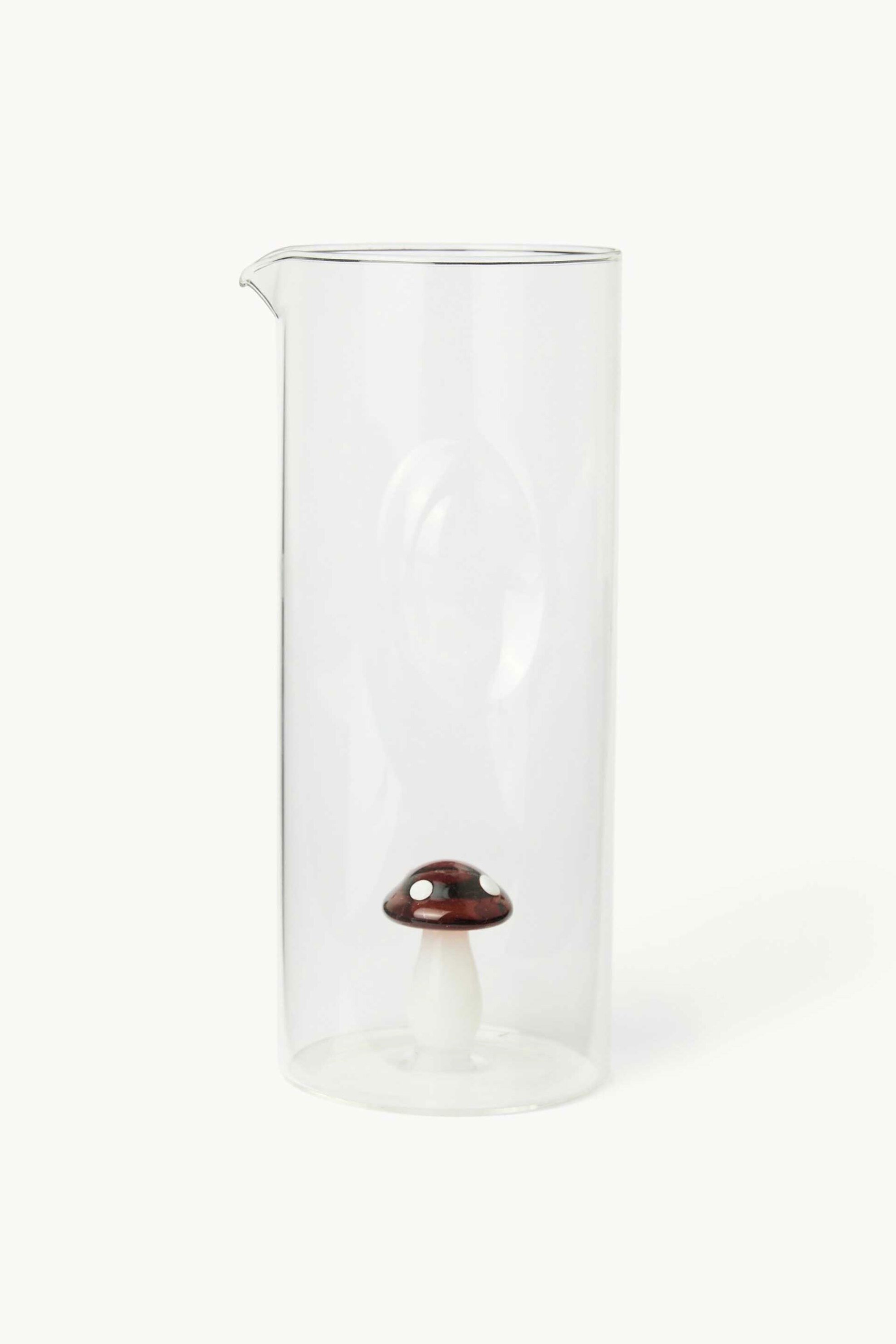 Coincasa γυάλινη κανάτα με σχέδιο μανιτάρι 22 x 9 cm - 006813419 Διάφανο