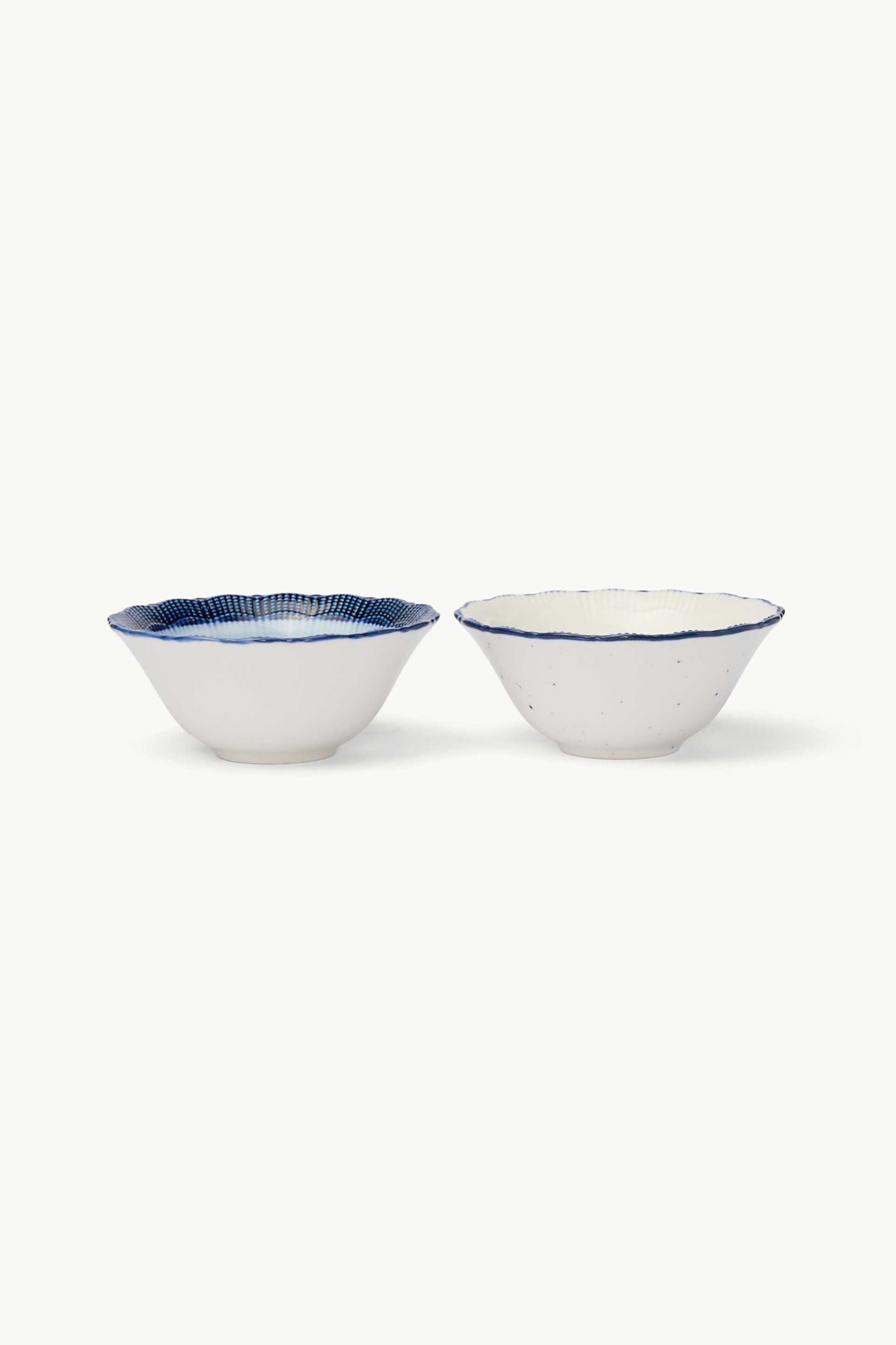 Coincasa πορσελάνινο μπολ 12 cm - 006813754 Λευκό - Μπλε