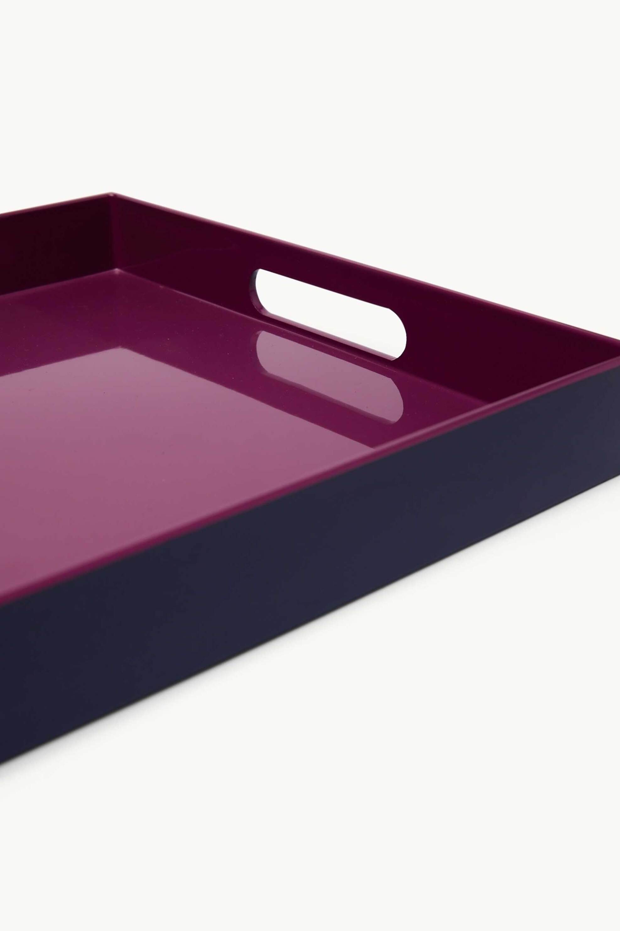 Coincasa Πλαστικός Δίσκος Σερβιρίσματος 26 X 40 CM - 006813182 Μοβ