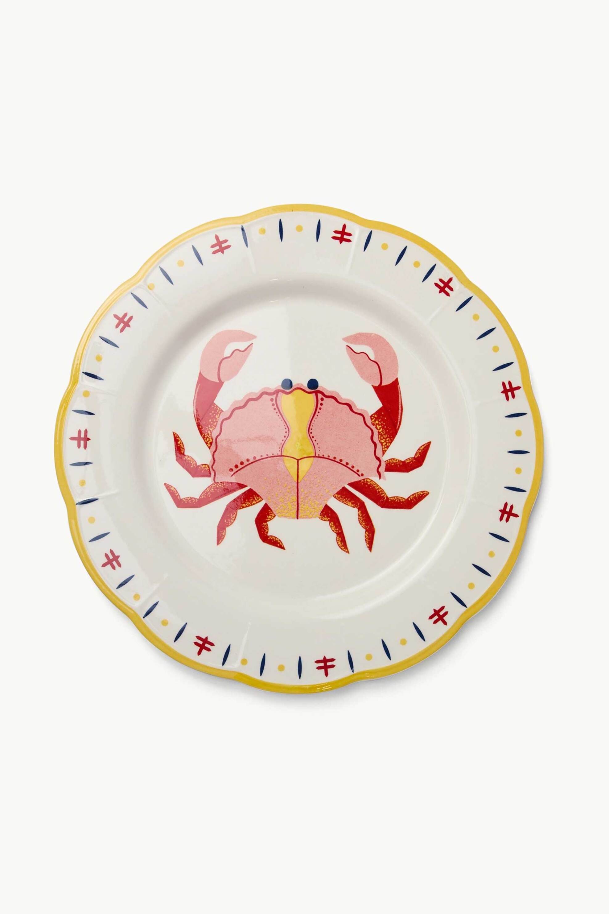 Coincasa κεραμική πιατέλα 36 cm "Voyage" - 006813601 Πολύχρωμο
