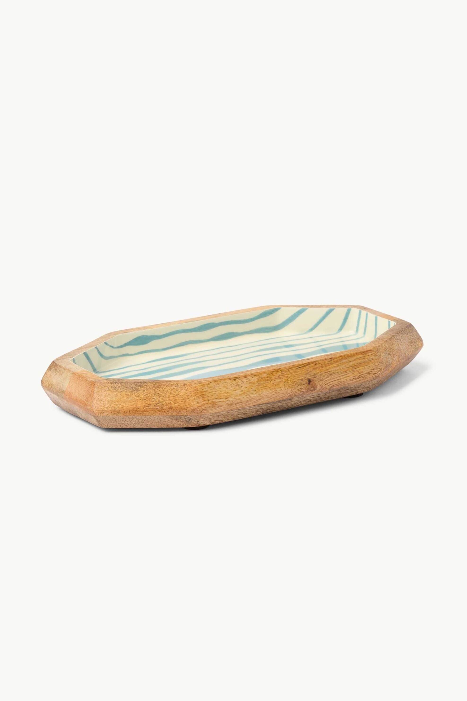 Coincasa δίσκος σερβιρίσματος από μάνγκο 15 x 28 cm - 006813667 Καφέ