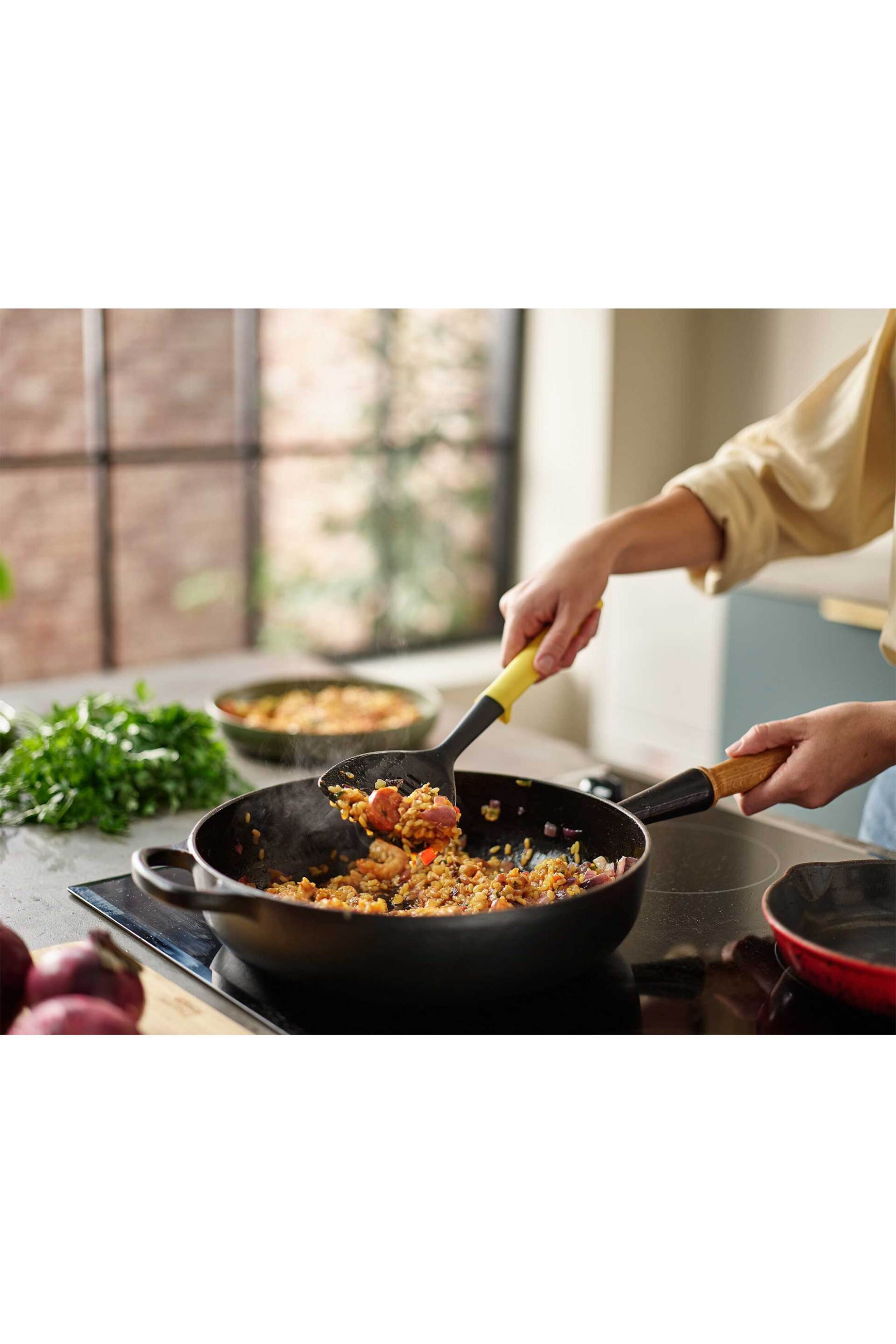 Joseph Joseph τρυπητή σπάτουλα κίτρινη "Duo" - 10552 φωτογραφία