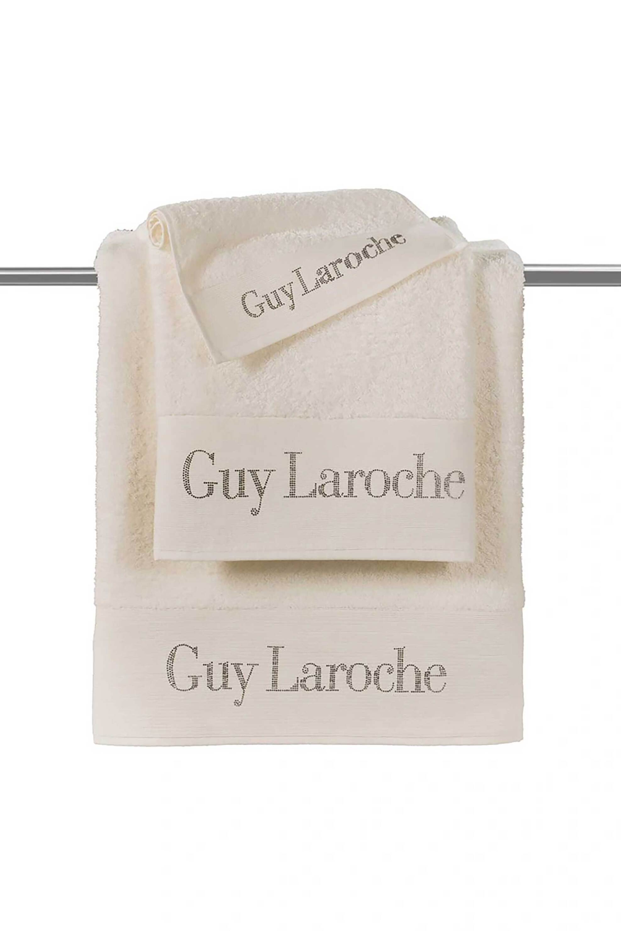 Guy Laroche σετ πετσέτες μπάνιου με κεντημένο λογότυπο "Futura" (3 τεμάχια) - 1122090214008