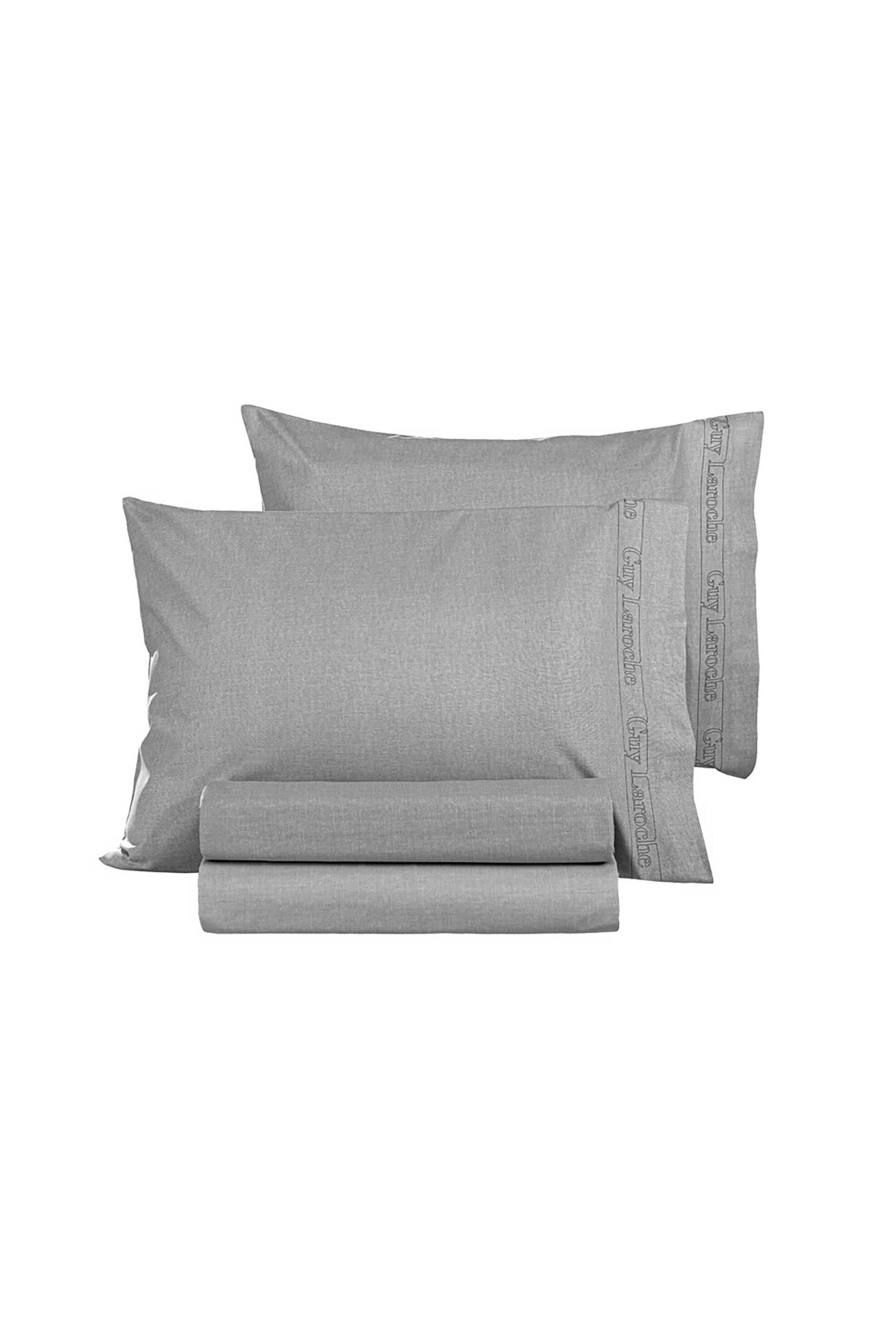 Guy Laroche σεντόνι υπέρδιπλο μονόχρωμο "Color Plus Silver" 240 x 270 cm - 1110092123102