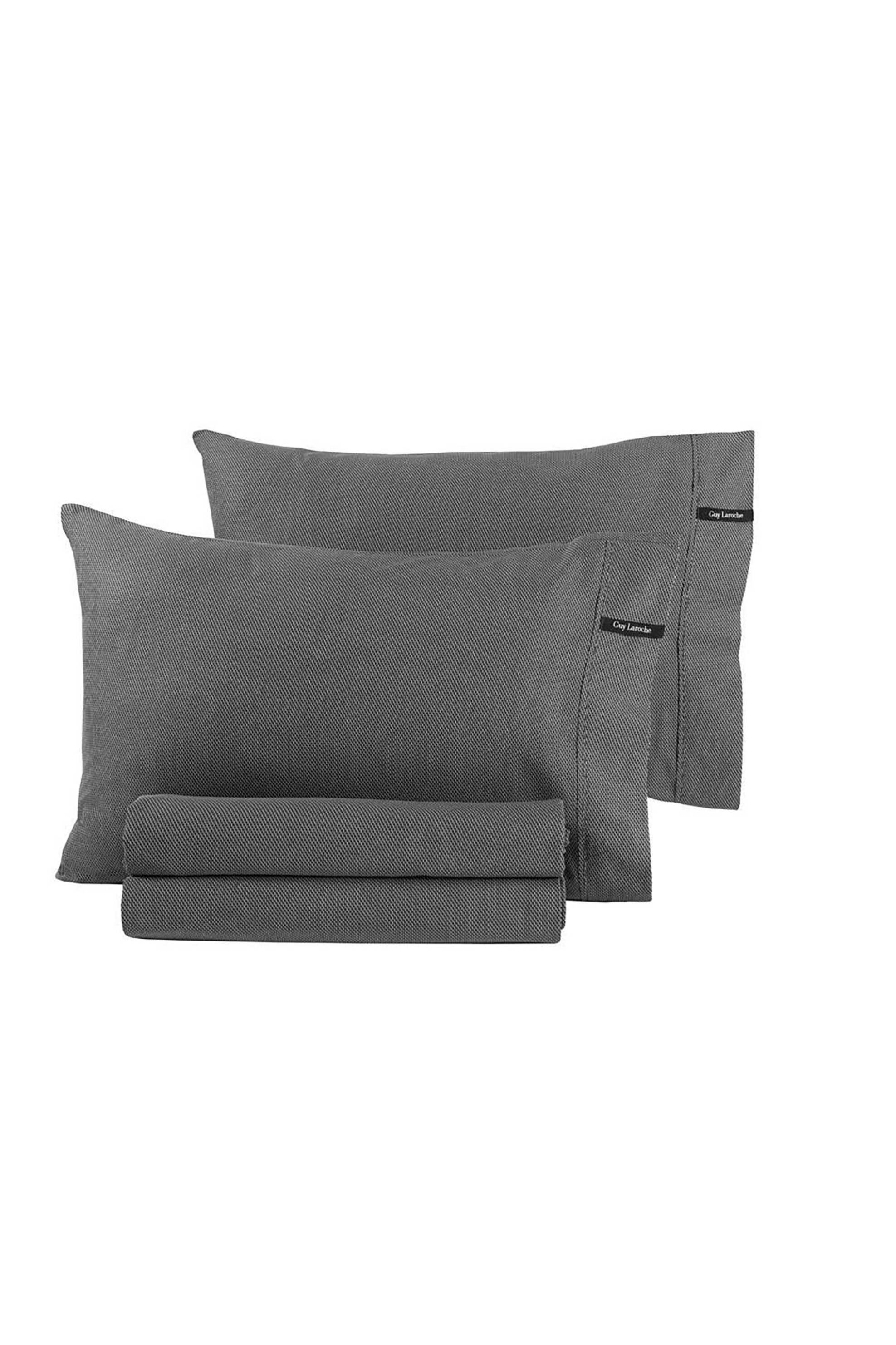Guy Laroche Σεντόνι Υπέρδιπλο Μονόχρωμο Minimal Black White 240 X 270 CM - 1110092223075