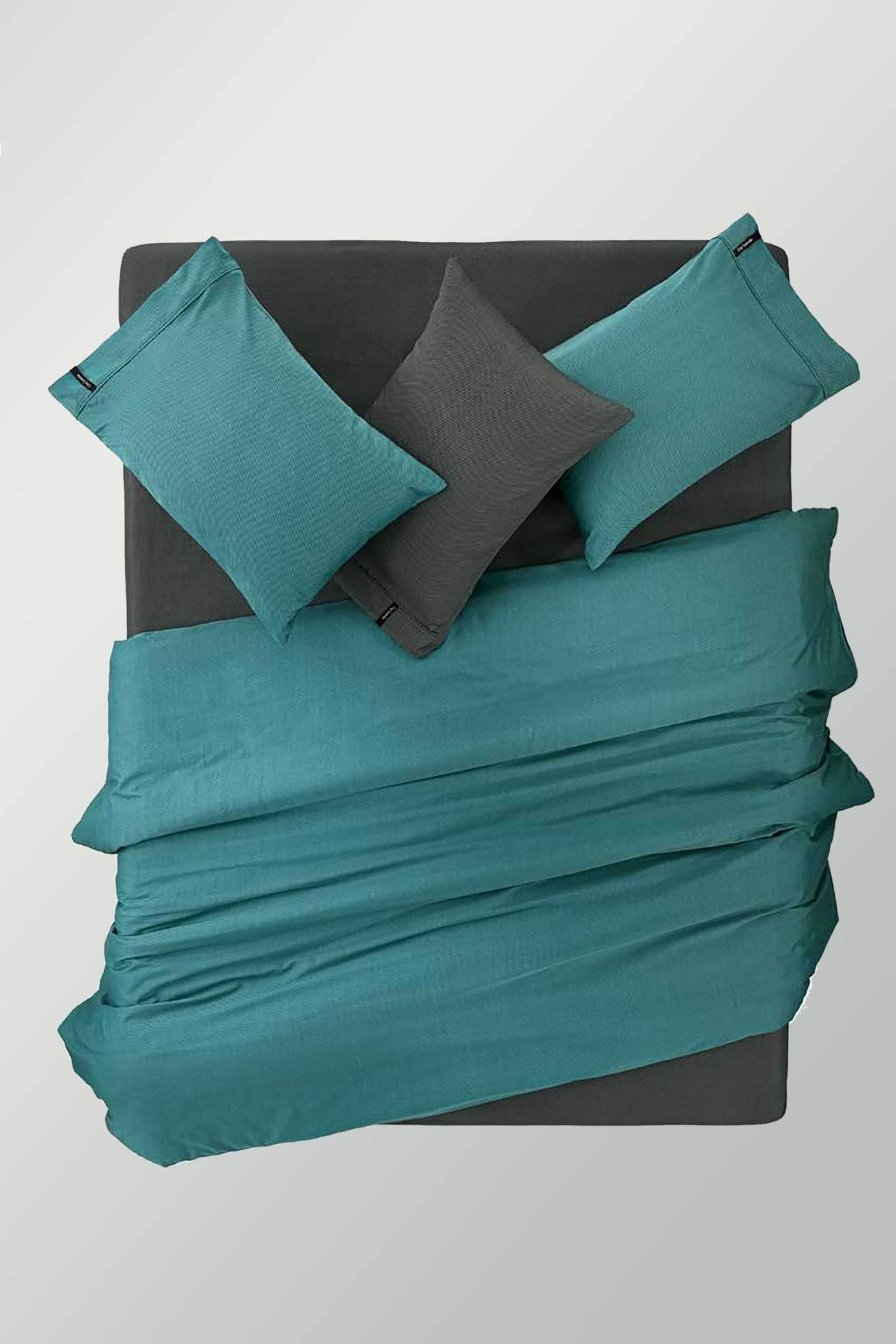 Guy Laroche σεντόνι υπέρδιπλο μονόχρωμο "Minimal Petrol" 240 x 270 cm - 1110092223078