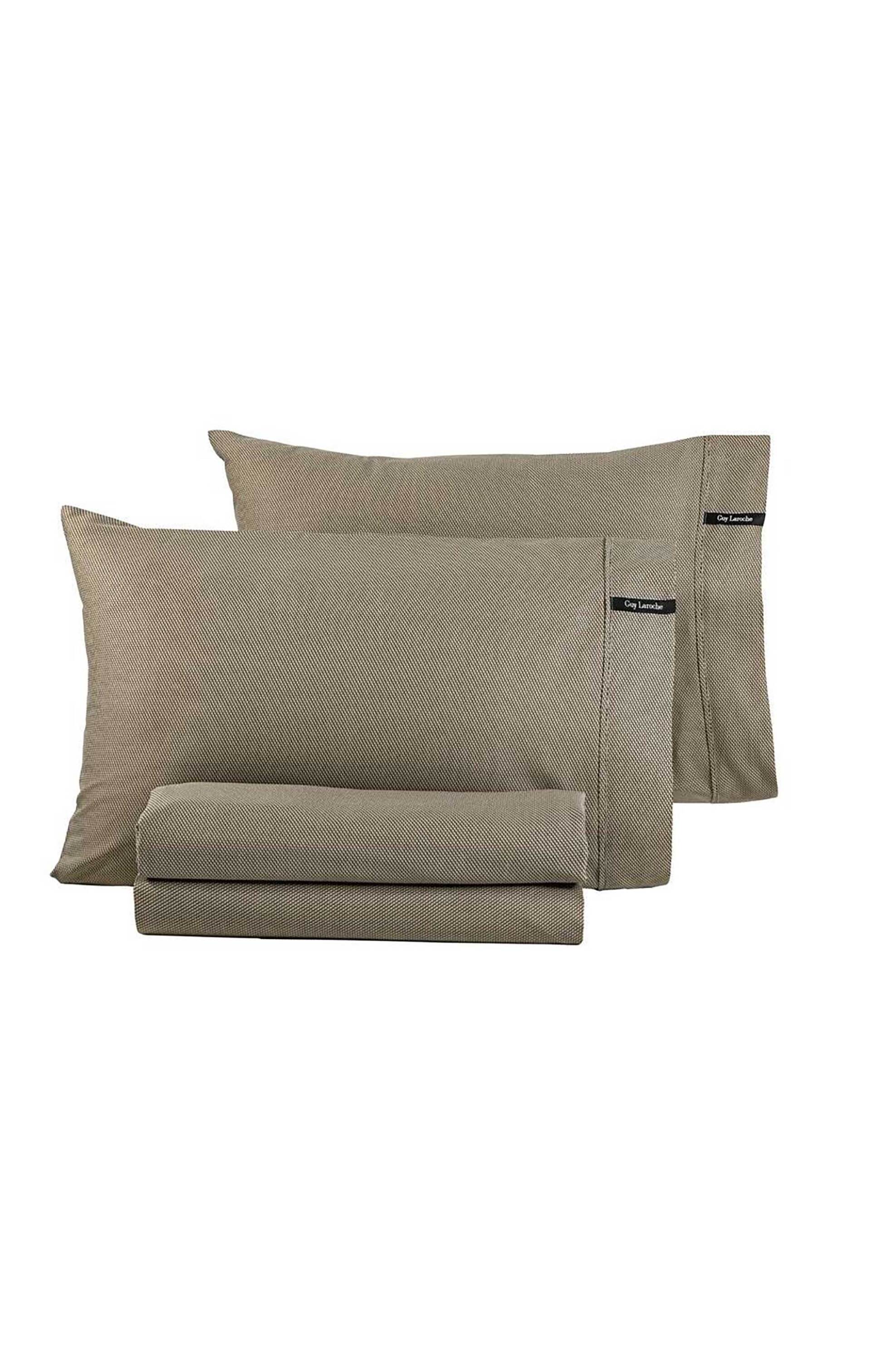 Guy Laroche Σεντόνι Διπλό Μονόχρωμο με Λάστιχο Minimal Wenge 160 X 200 + 35 CM - 1110092223090