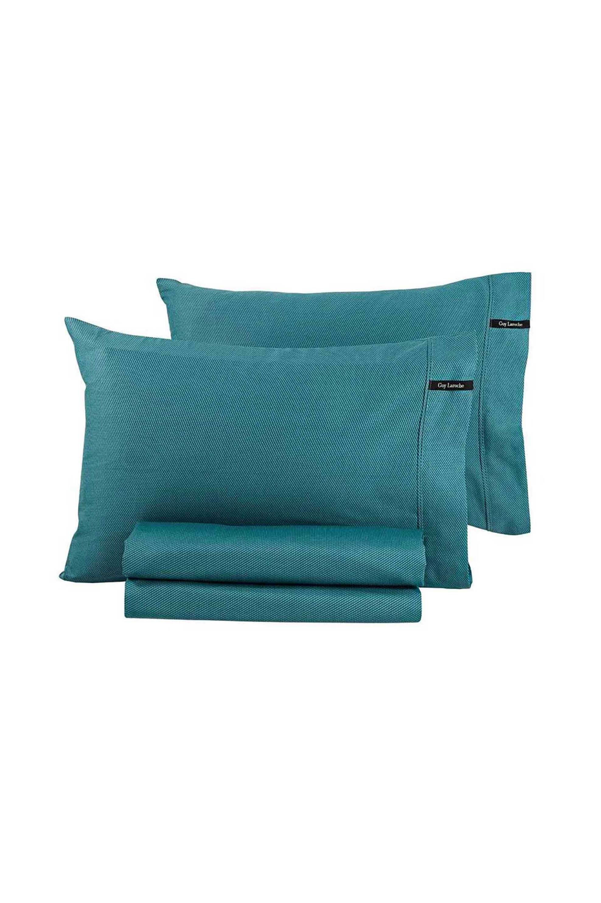Guy Laroche Σεντόνι Υπέρδιπλο Μονόχρωμο Minimal Petrol 280 X 270 CM - 1110092223096